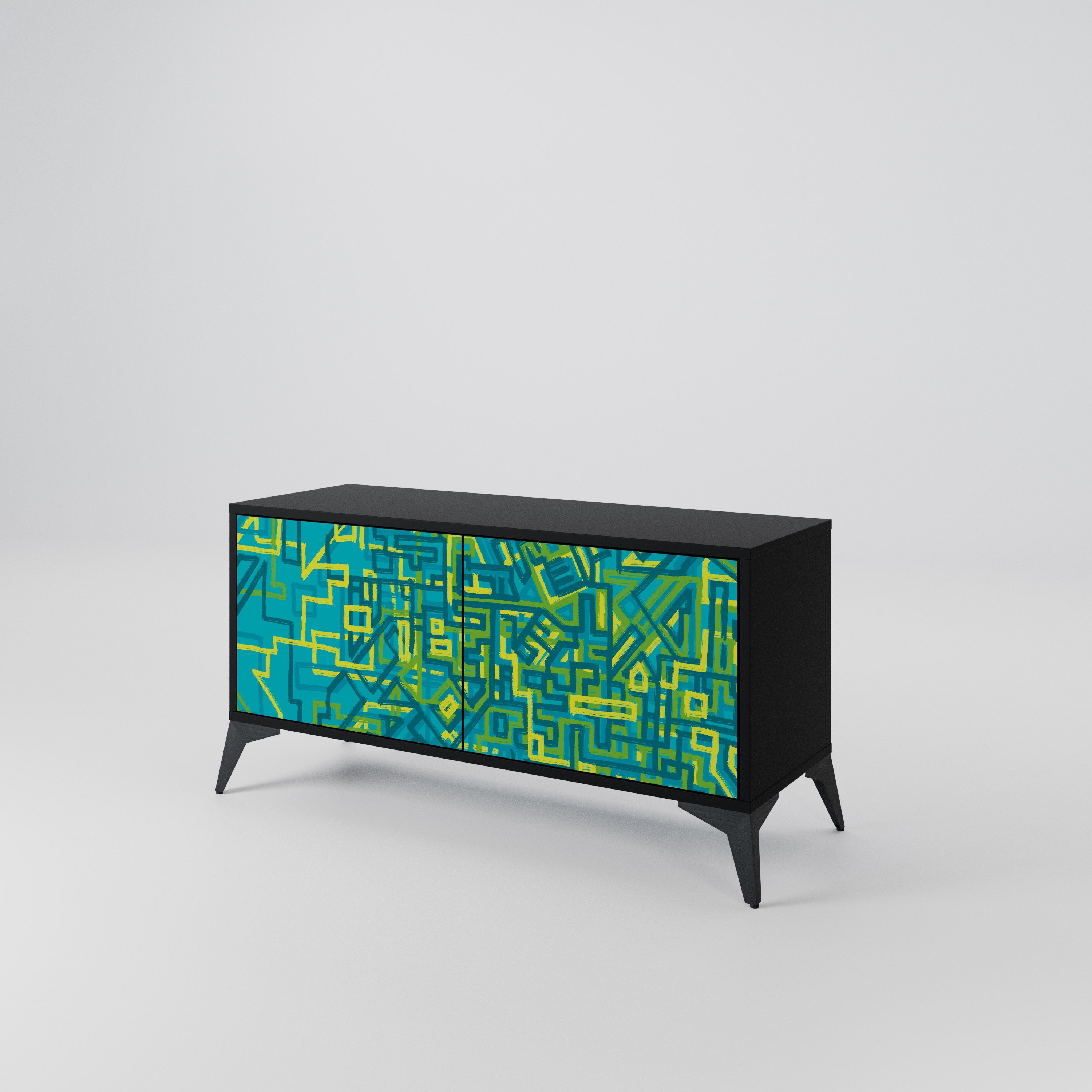 NOSTALGIC MEMORIES Mueble de TV Compacto de 2 puertas