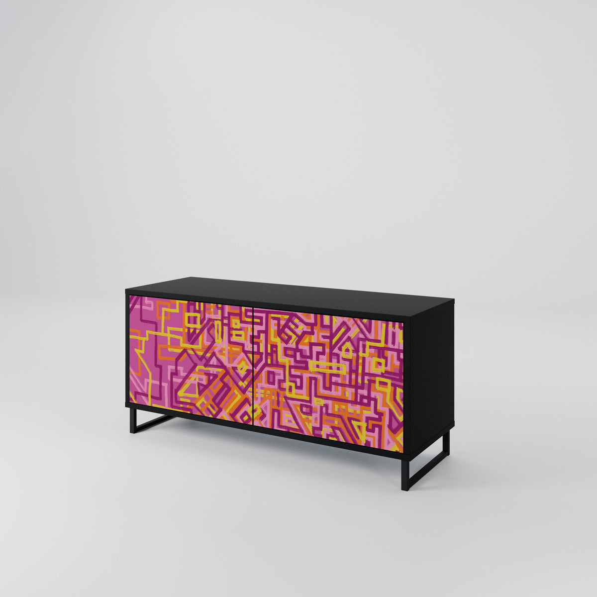 LOVELY MEMORIES Mueble de TV Compacto de 2 puertas