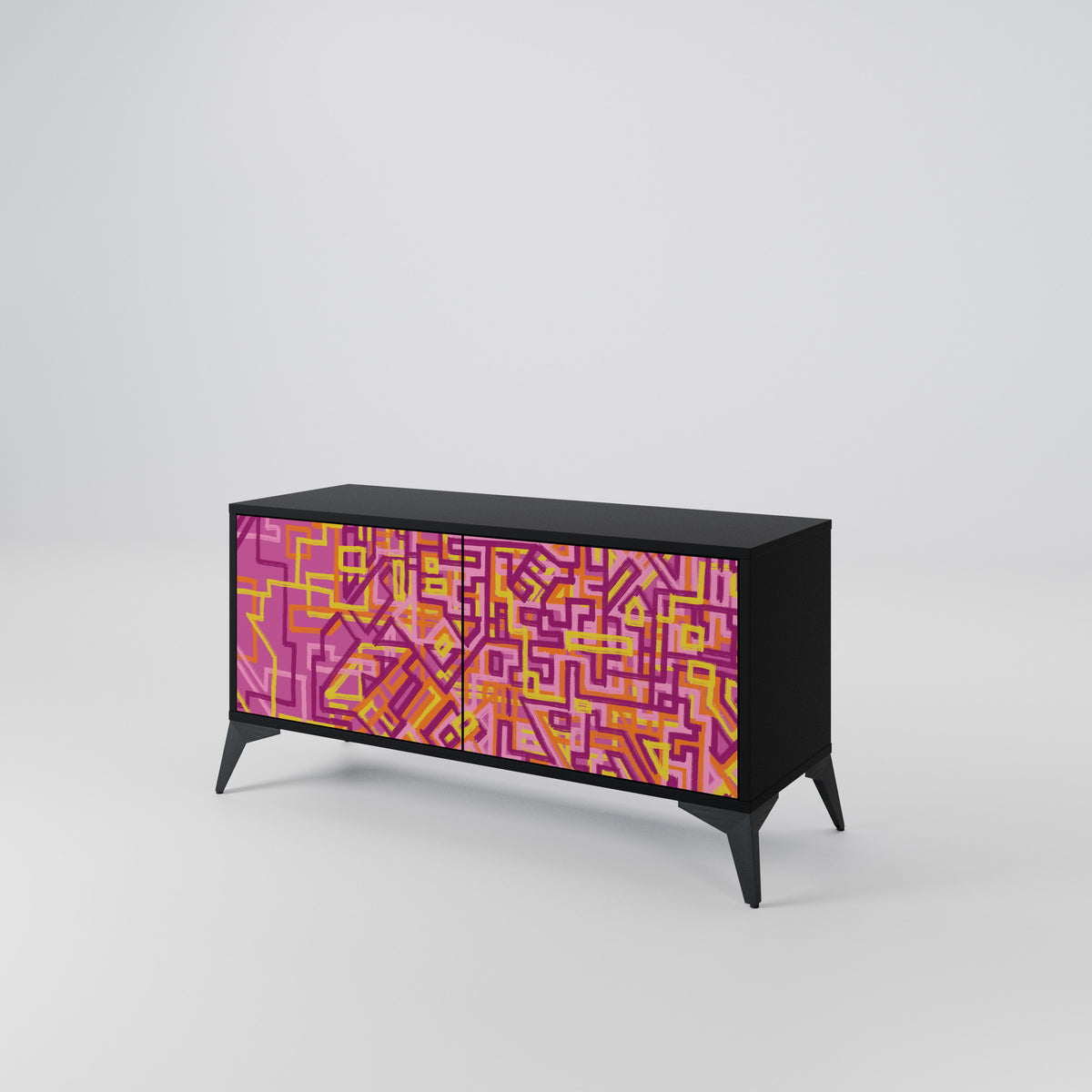 LOVELY MEMORIES Mueble de TV Compacto de 2 puertas