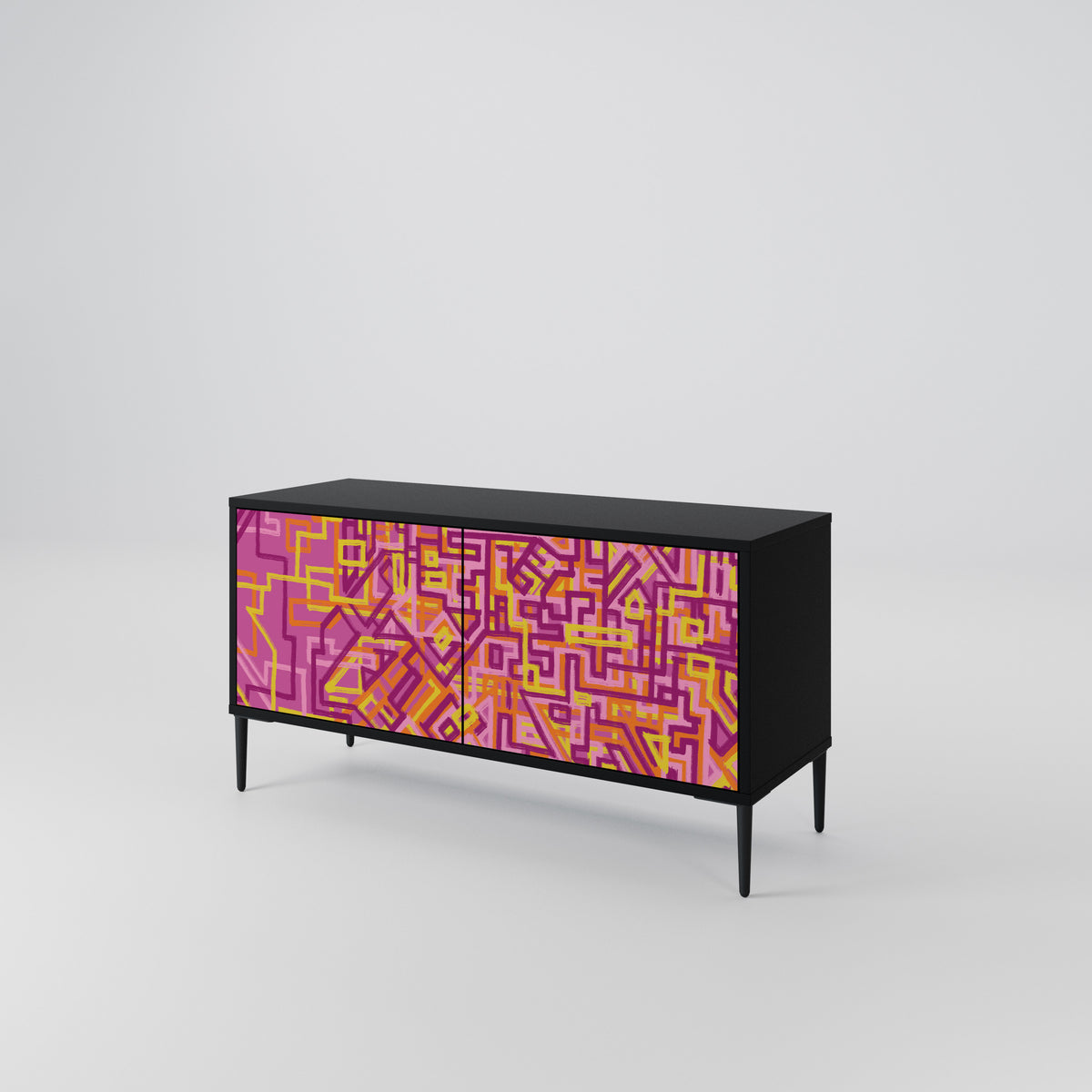 LOVELY MEMORIES Mueble de TV Compacto de 2 puertas