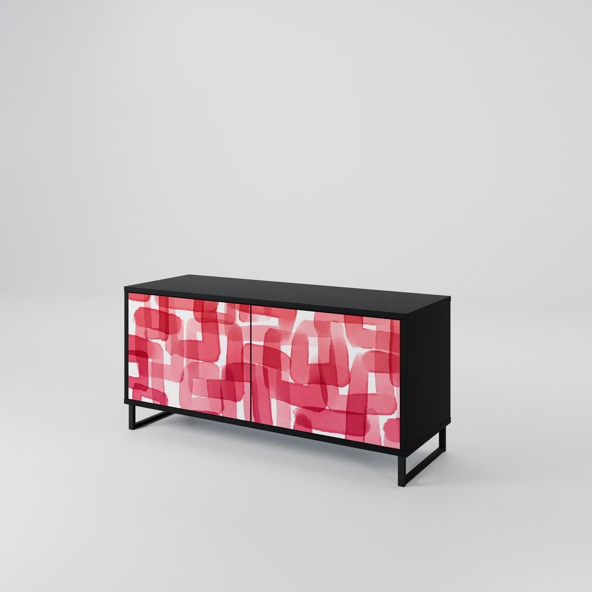 KALEIDOSCOPIC CUBISM Mueble de TV Compacto de 2 puertas