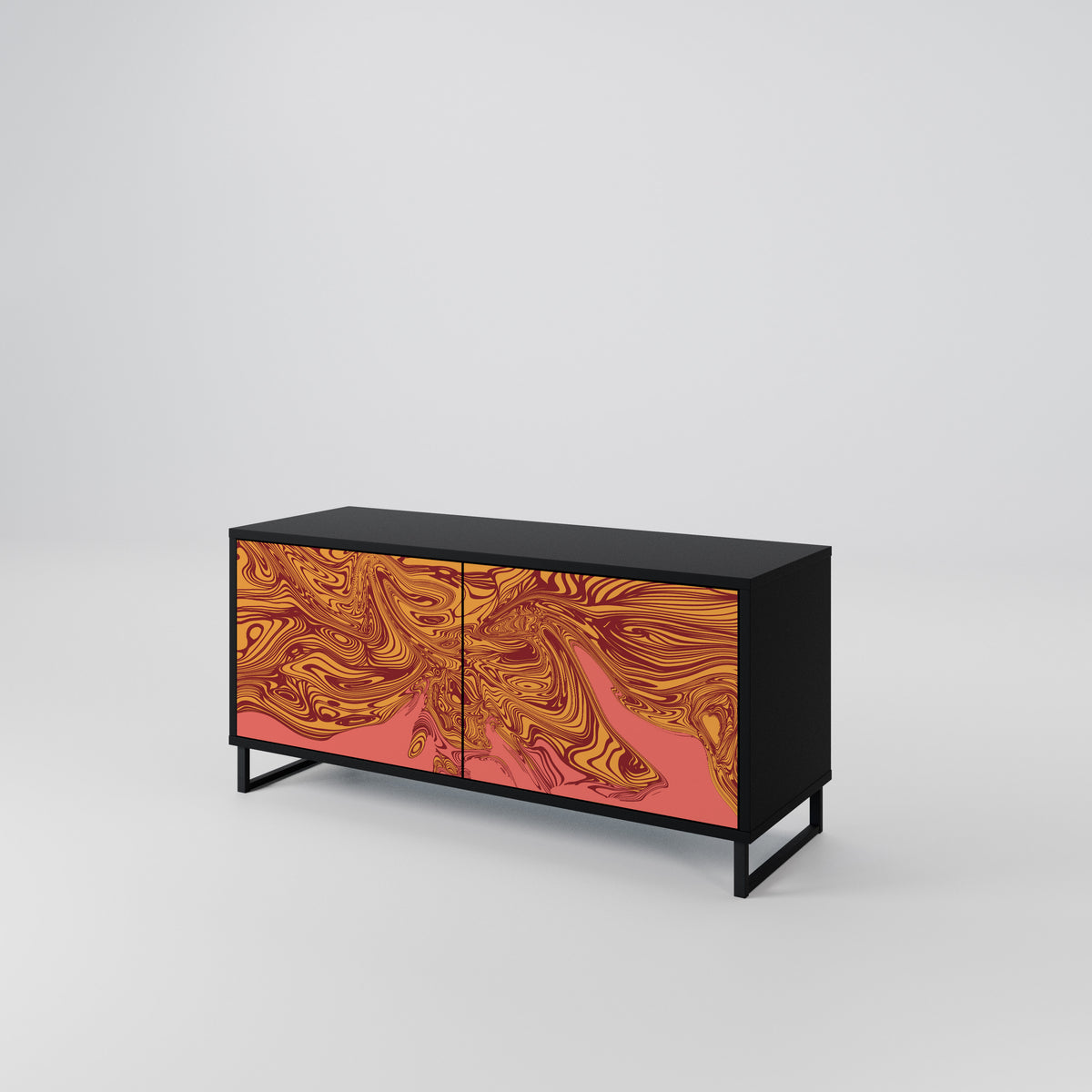FLOATING THOUGHTS Mueble de TV Compacto de 2 puertas