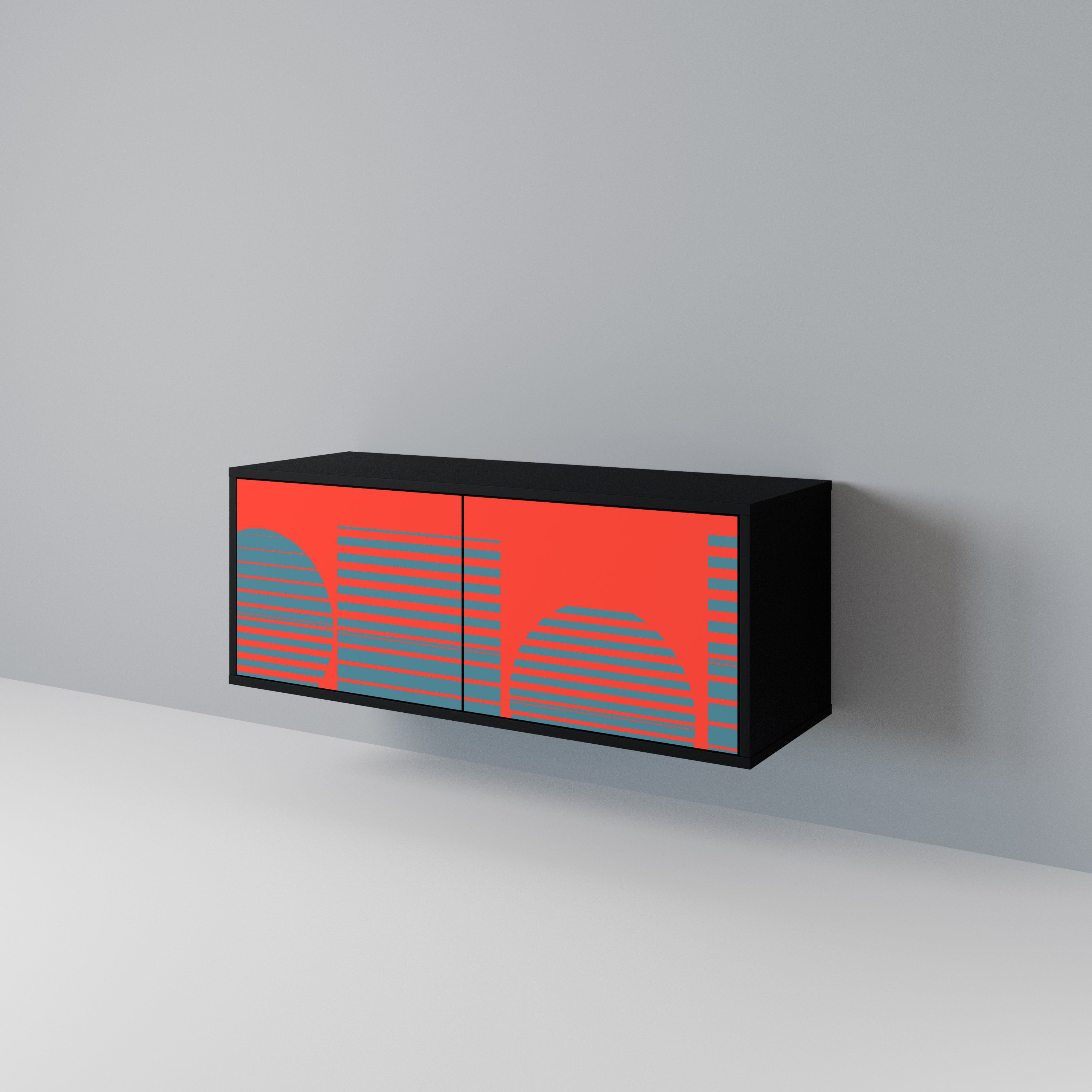 RISING GEOMETRY STARS Mueble de TV Compacto de 2 puertas