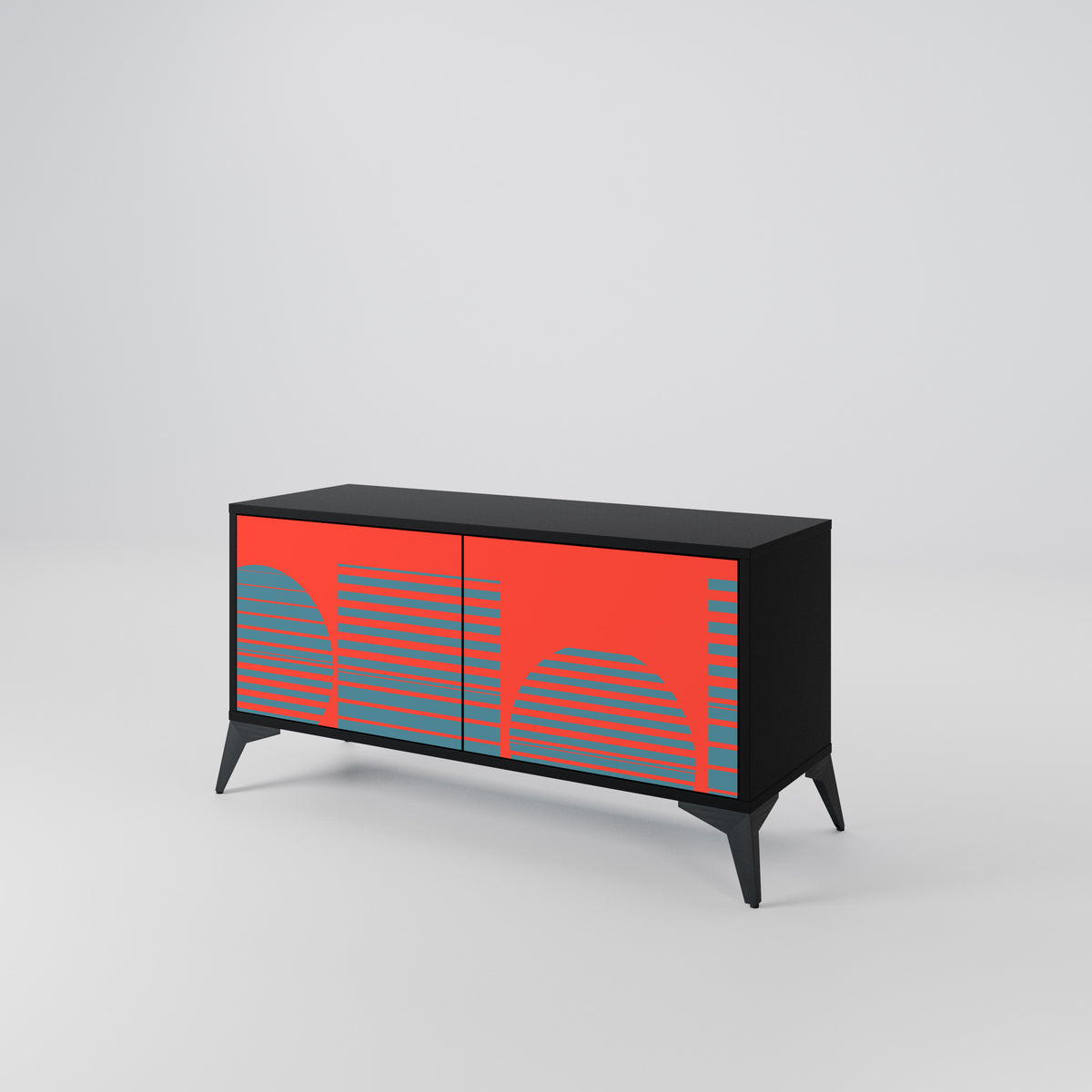 RISING GEOMETRY STARS Mueble de TV Compacto de 2 puertas