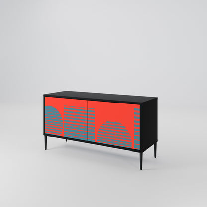 RISING GEOMETRY STARS Mueble de TV Compacto de 2 puertas