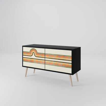 EXCEPTIONAL STREAM Mueble de TV Compacto de 2 puertas