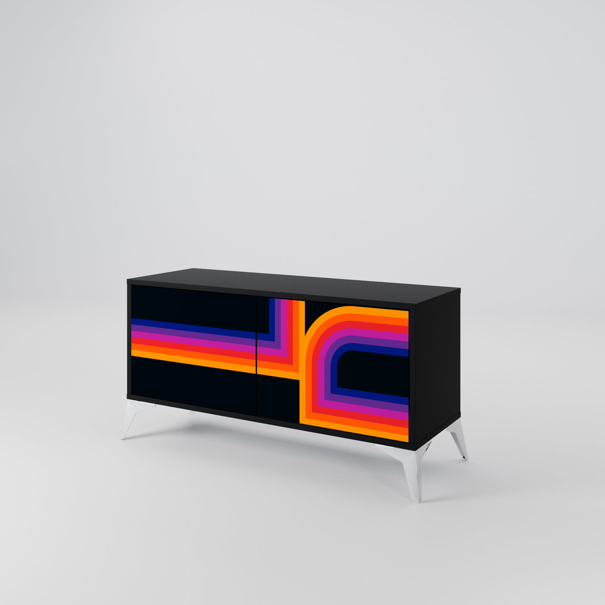 BLINDED BY THE LIGHTS Mueble de TV Compacto de 2 puertas