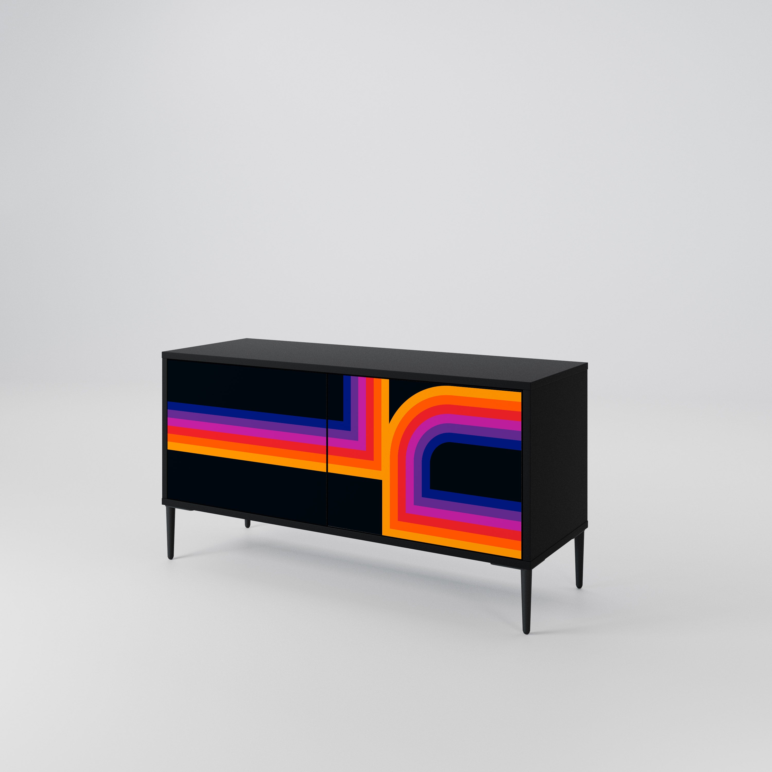 BLINDED BY THE LIGHTS Mueble de TV Compacto de 2 puertas