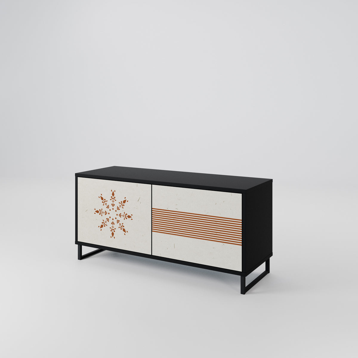 DAILY HARMONY Mueble de TV Compacto de 2 puertas
