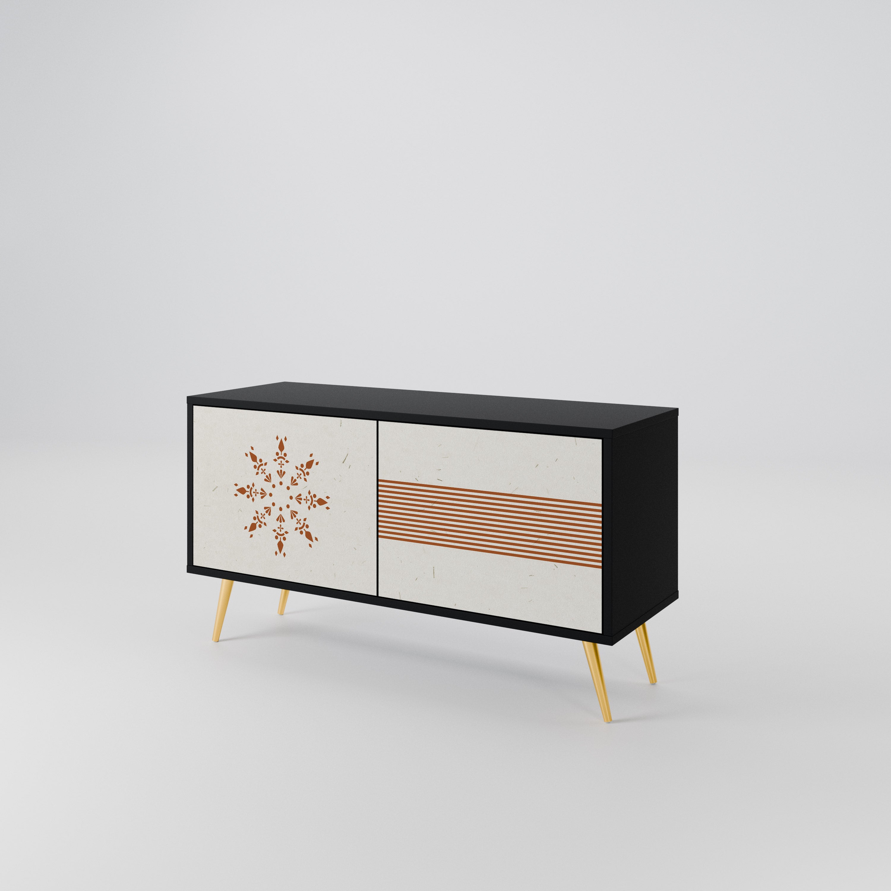 DAILY HARMONY Mueble de TV Compacto de 2 puertas