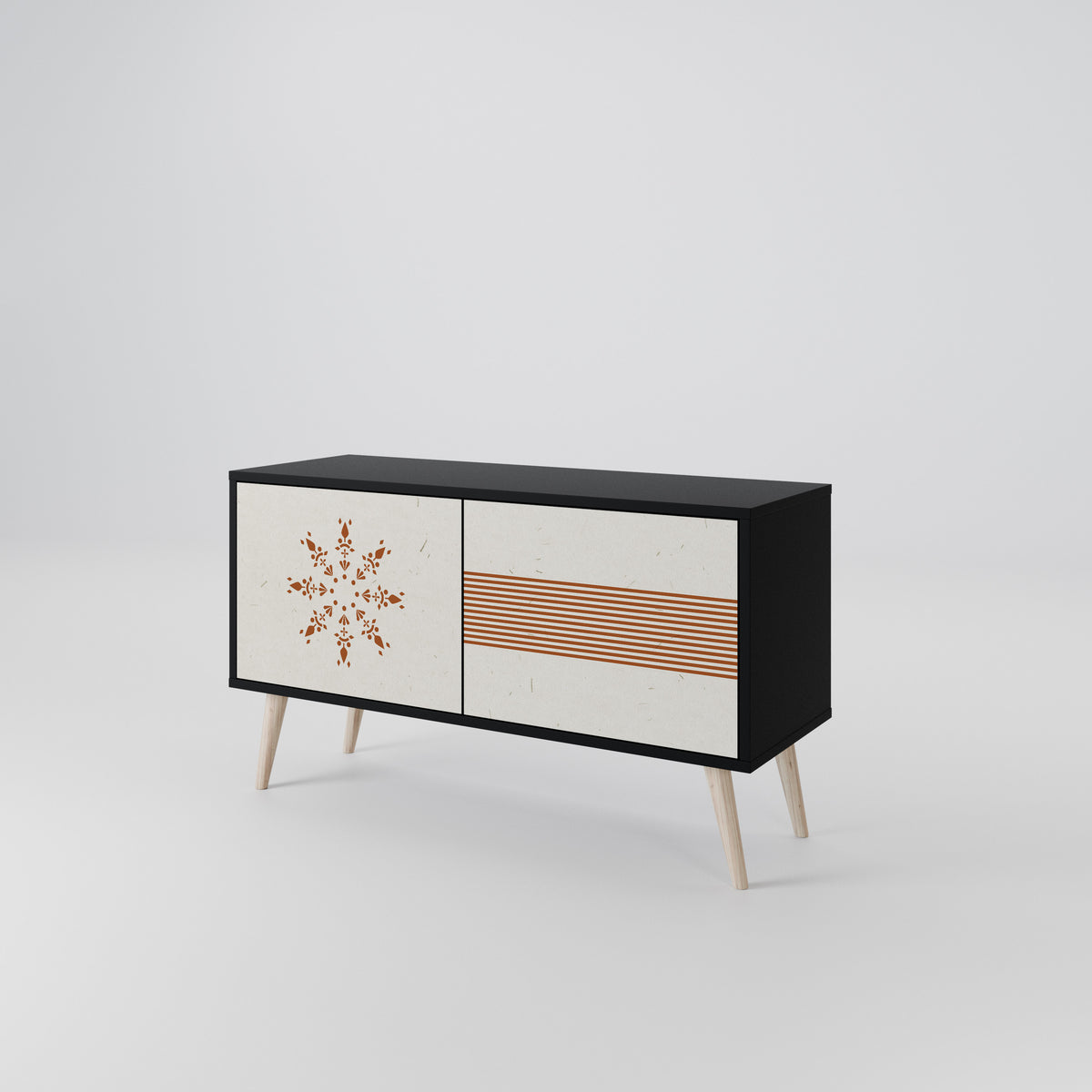 DAILY HARMONY Mueble de TV Compacto de 2 puertas