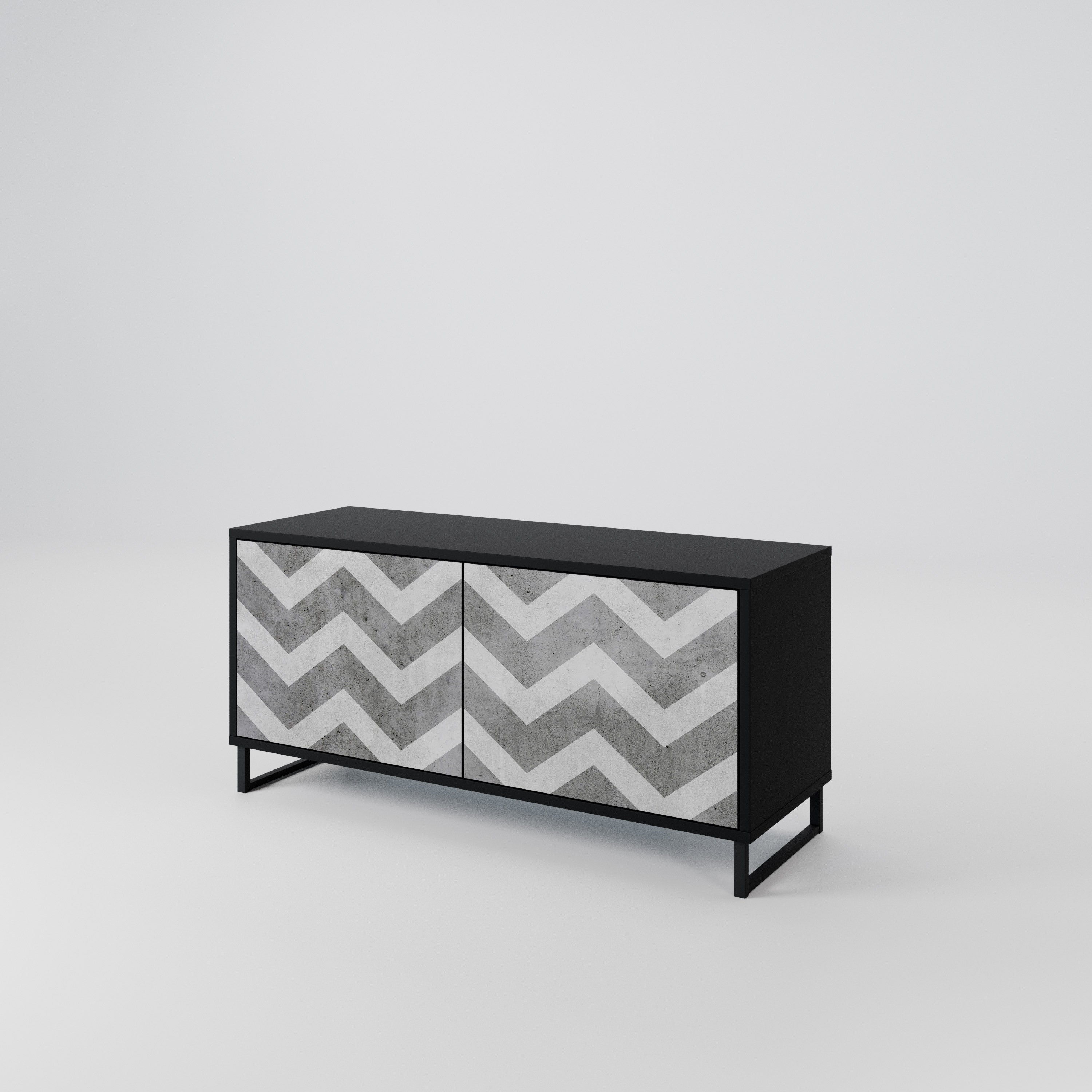 TOUGH ZIG ZAG Mueble de TV Compacto de 2 puertas