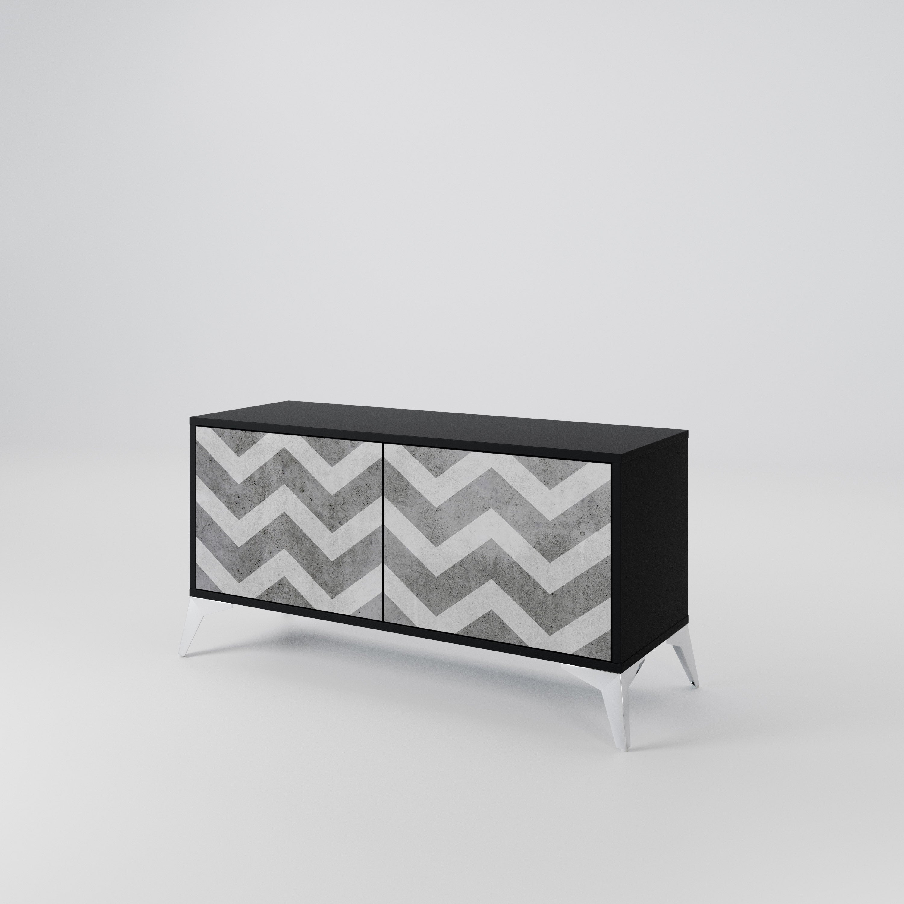 TOUGH ZIG ZAG Mueble de TV Compacto de 2 puertas