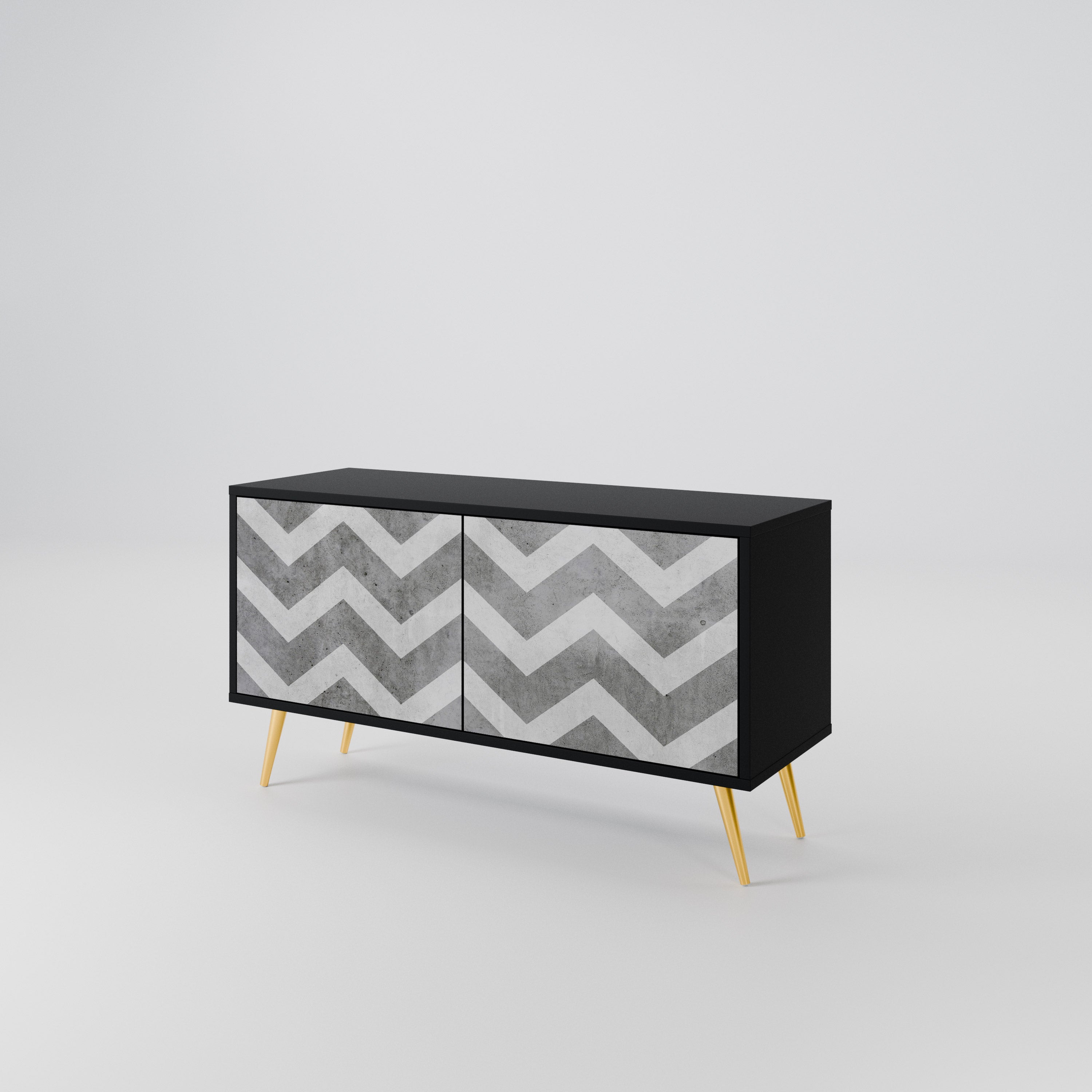 TOUGH ZIG ZAG Mueble de TV Compacto de 2 puertas