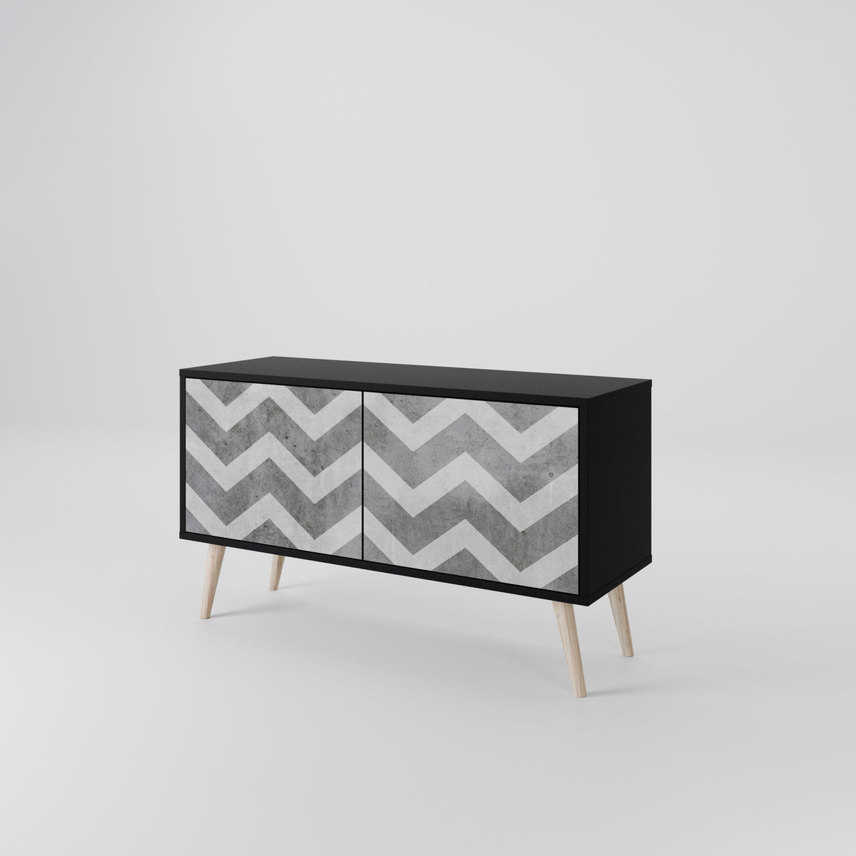 TOUGH ZIG ZAG Mueble de TV Compacto de 2 puertas