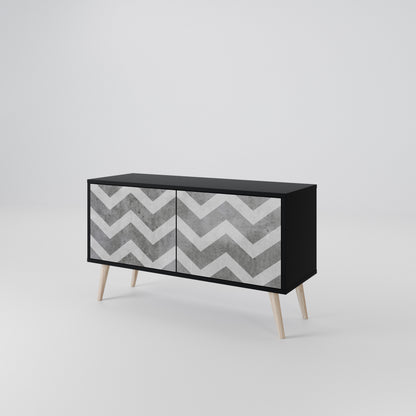 TOUGH ZIG ZAG Mueble de TV Compacto de 2 puertas