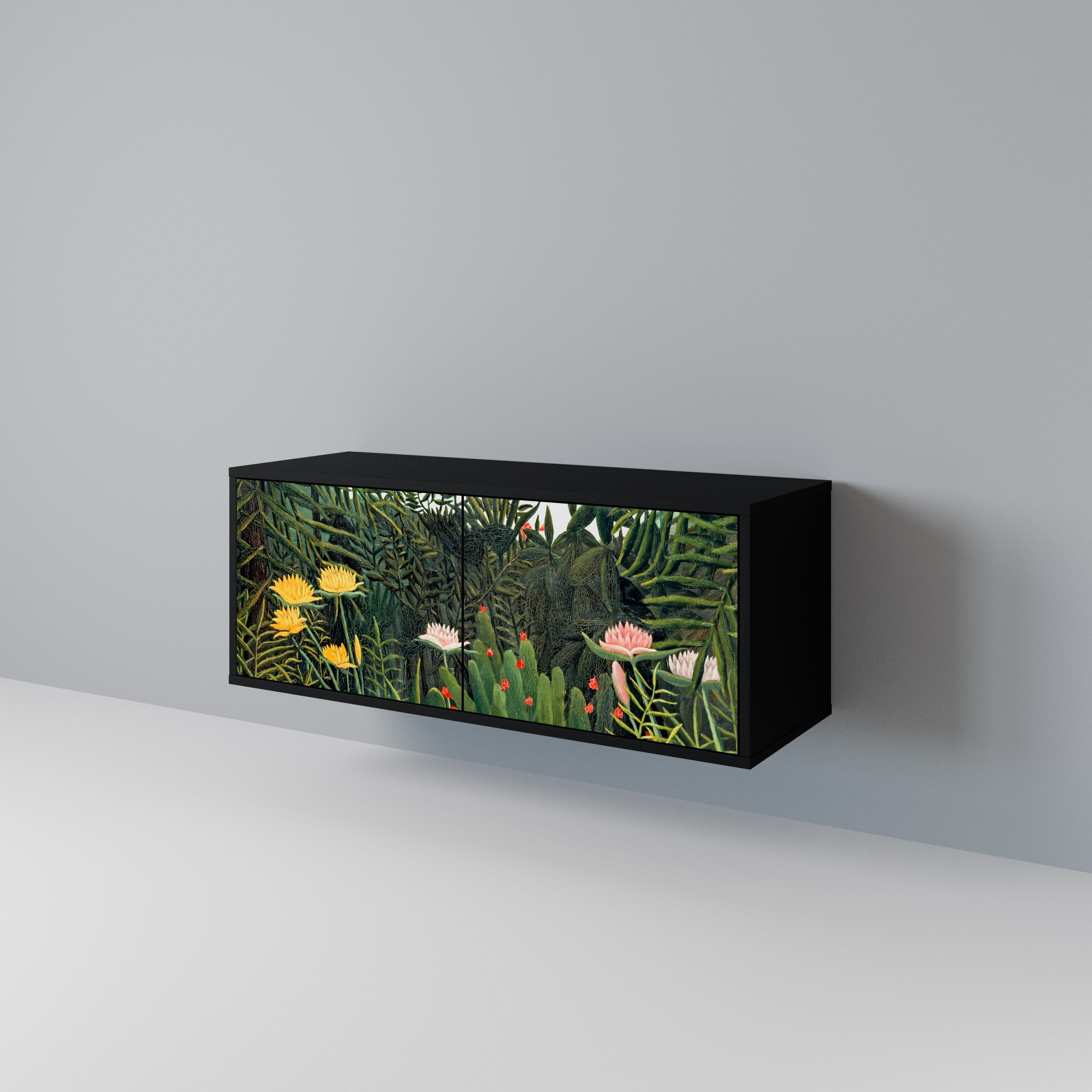 VIRGIN FOREST WITH SUNSET Mueble de TV Compacto de 2 puertas