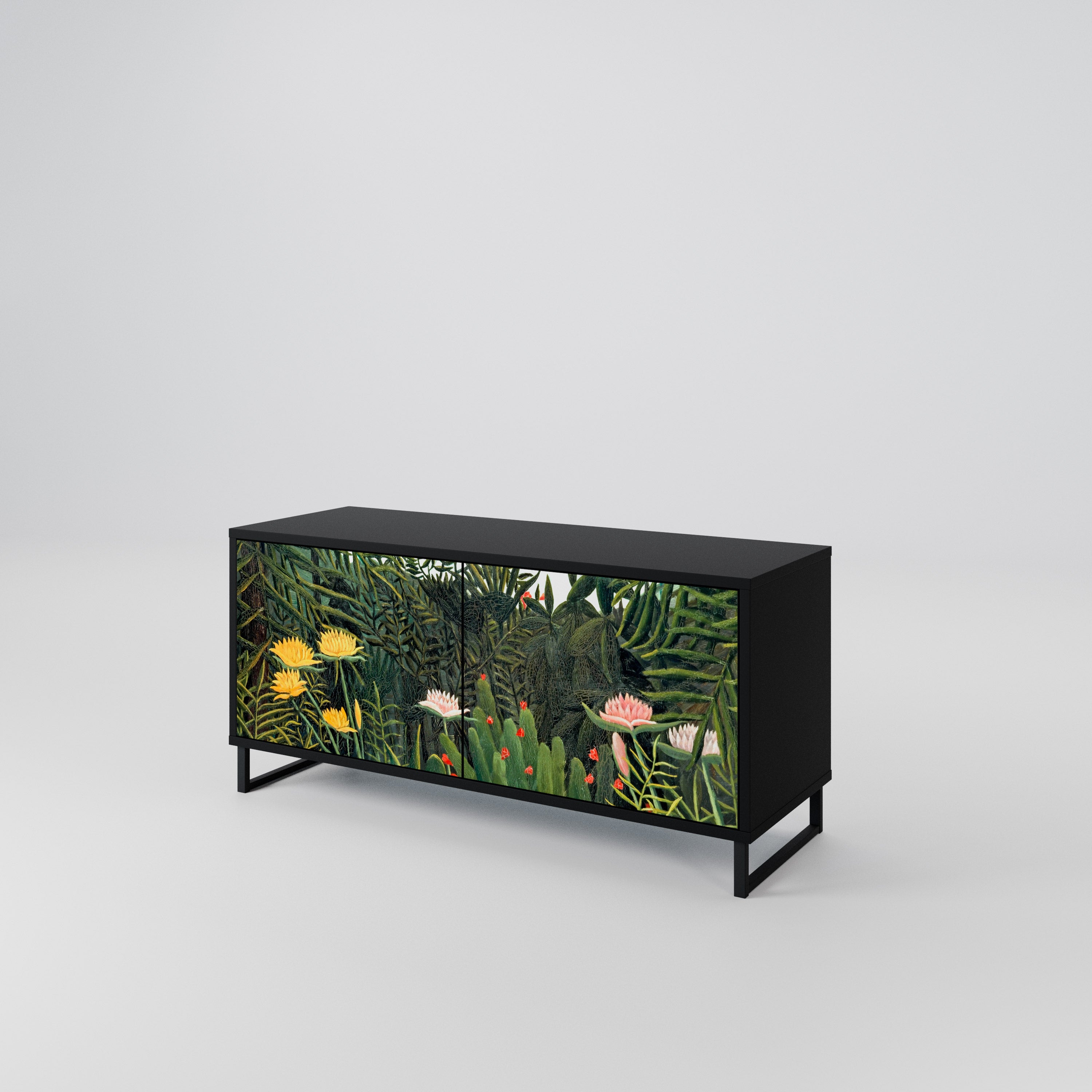 VIRGIN FOREST WITH SUNSET Mueble de TV Compacto de 2 puertas