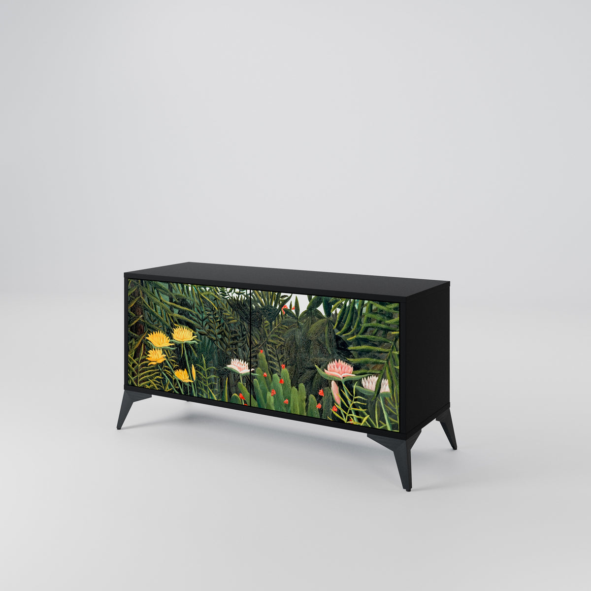 VIRGIN FOREST WITH SUNSET Mueble de TV Compacto de 2 puertas