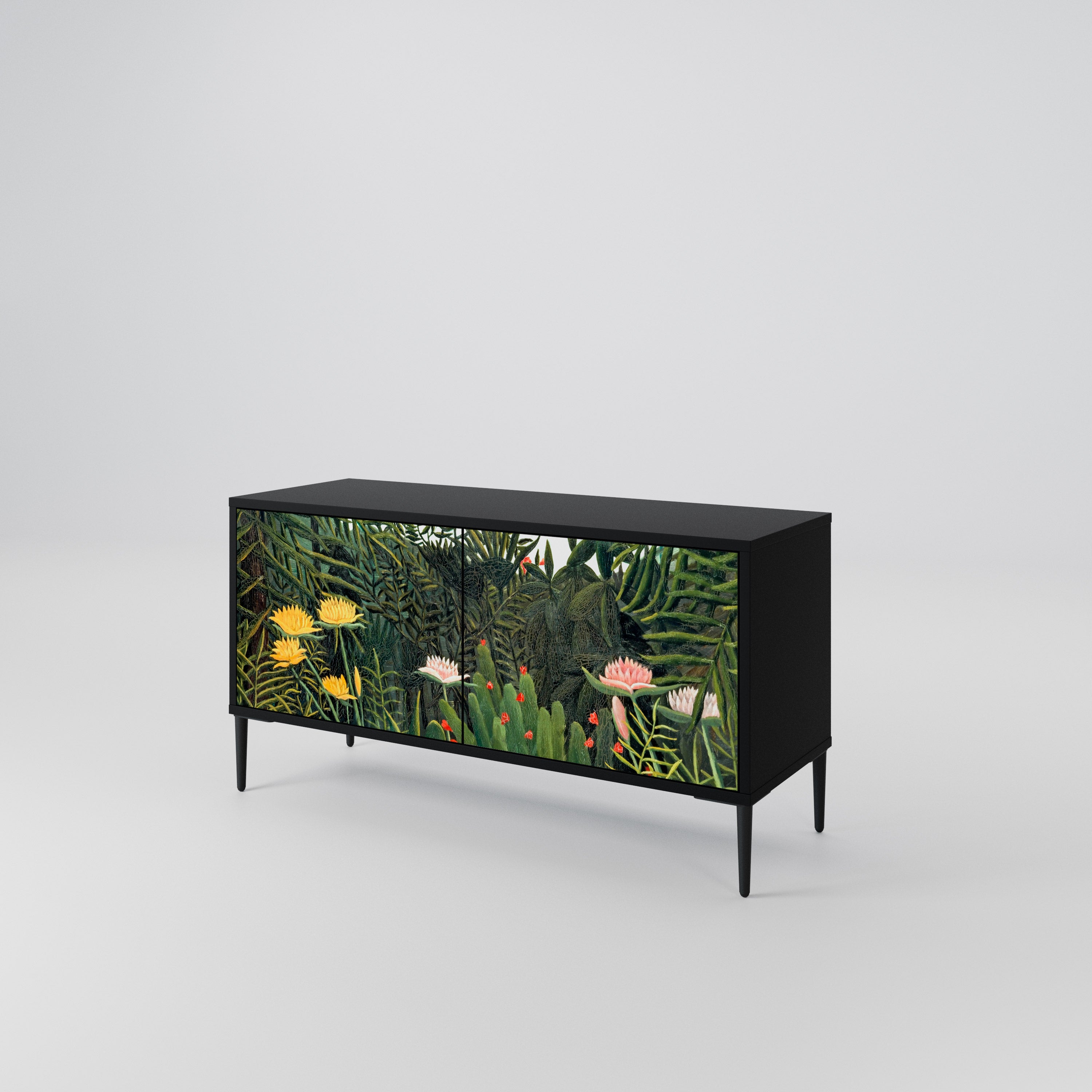 VIRGIN FOREST WITH SUNSET Mueble de TV Compacto de 2 puertas
