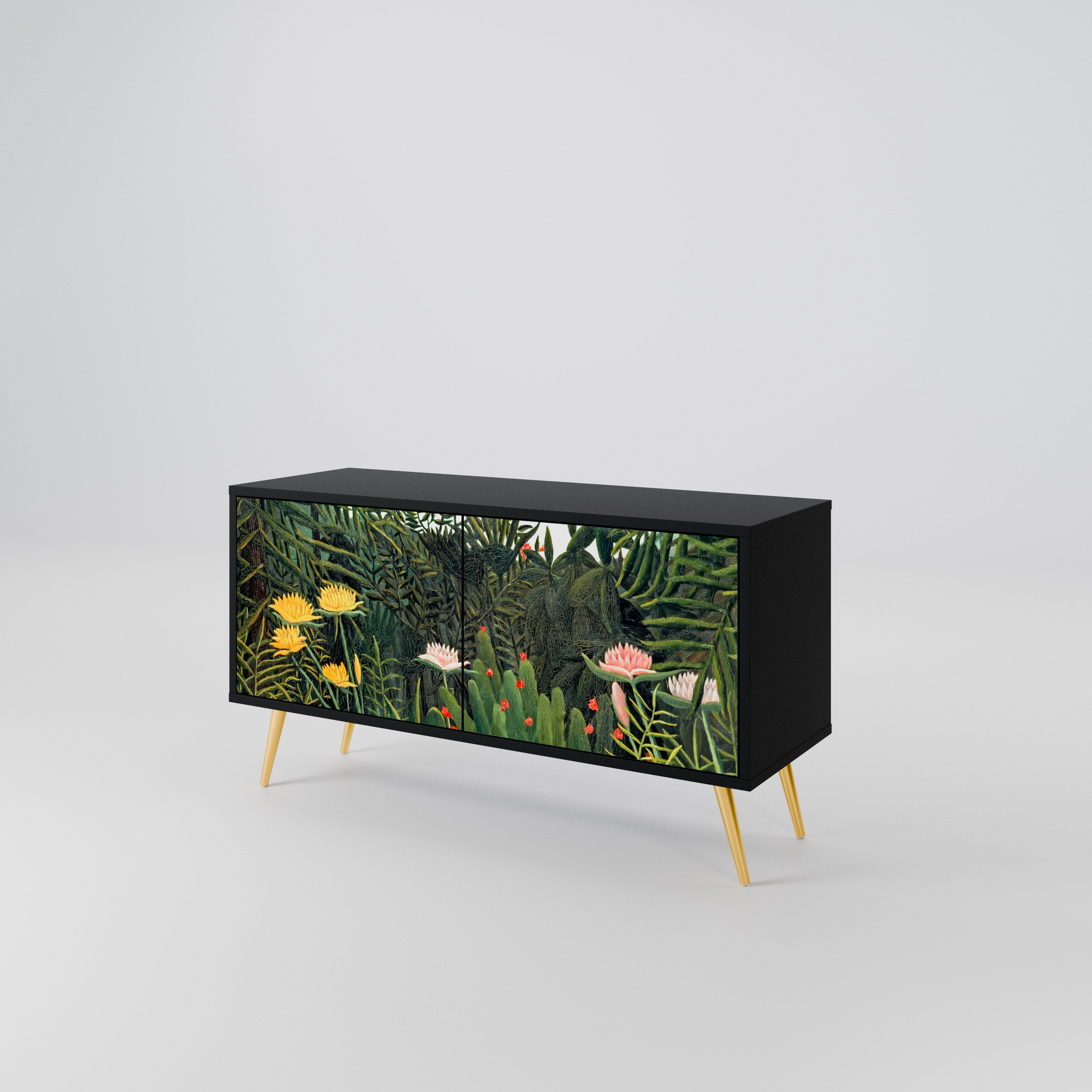 VIRGIN FOREST WITH SUNSET Mueble de TV Compacto de 2 puertas
