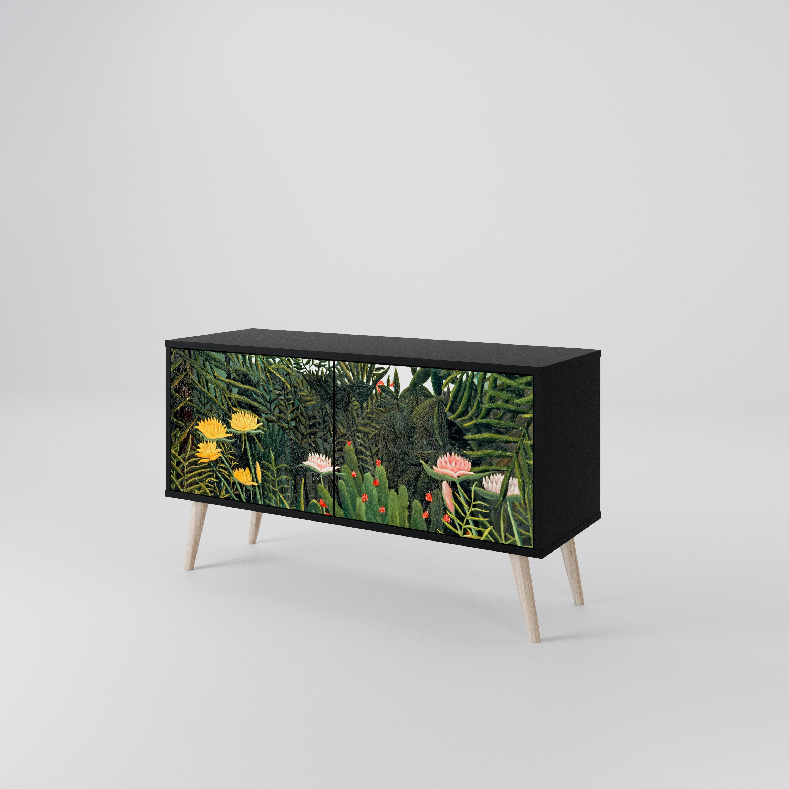 VIRGIN FOREST WITH SUNSET Mueble de TV Compacto de 2 puertas