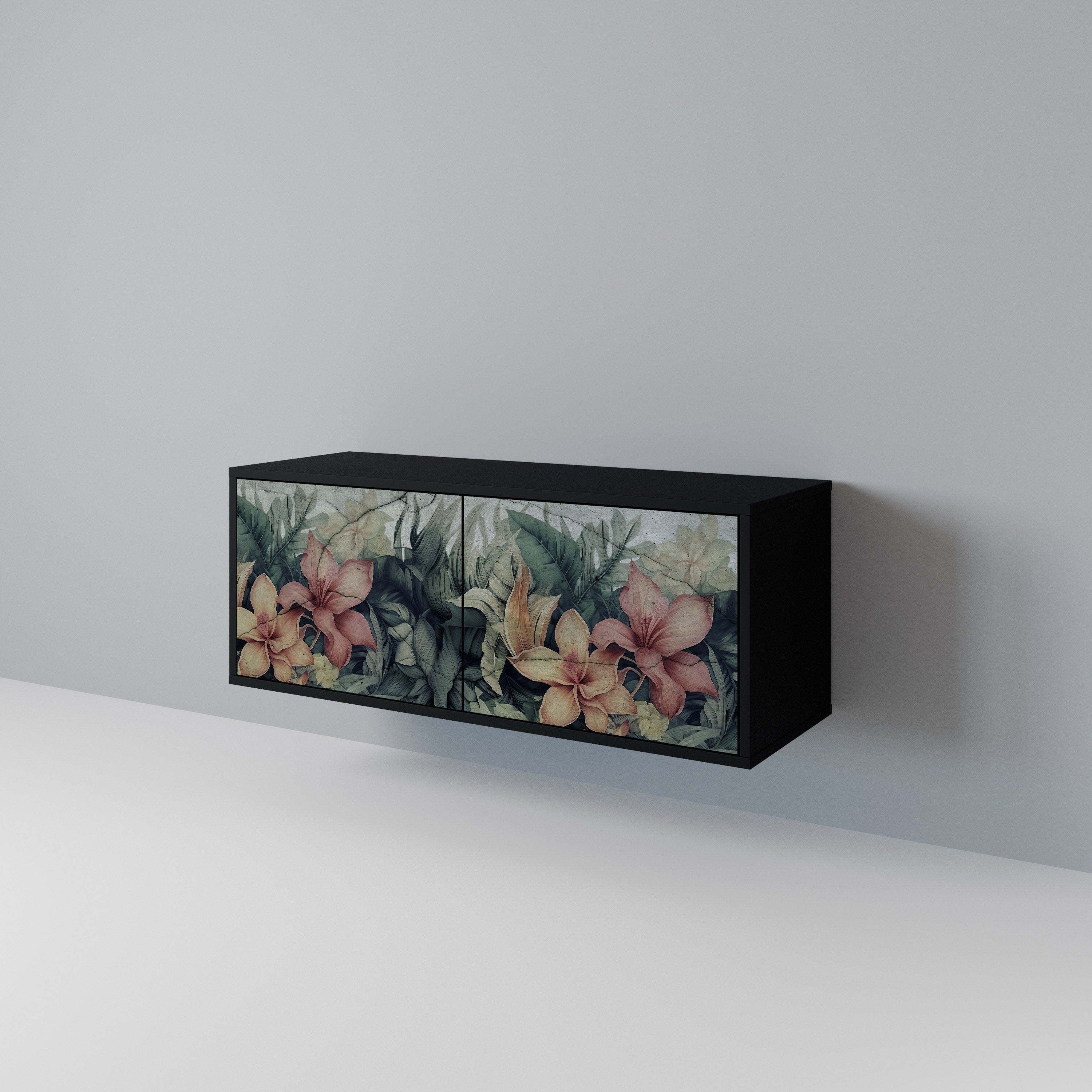 HEAVENLY BLOOM Mueble de TV Compacto de 2 puertas