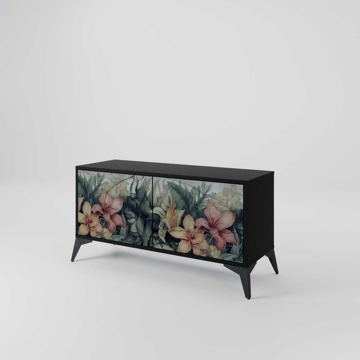 HEAVENLY BLOOM Mueble de TV Compacto de 2 puertas
