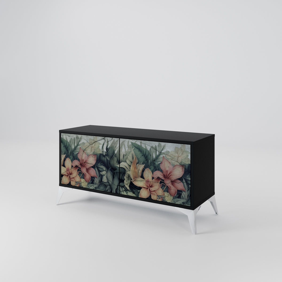 HEAVENLY BLOOM Mueble de TV Compacto de 2 puertas