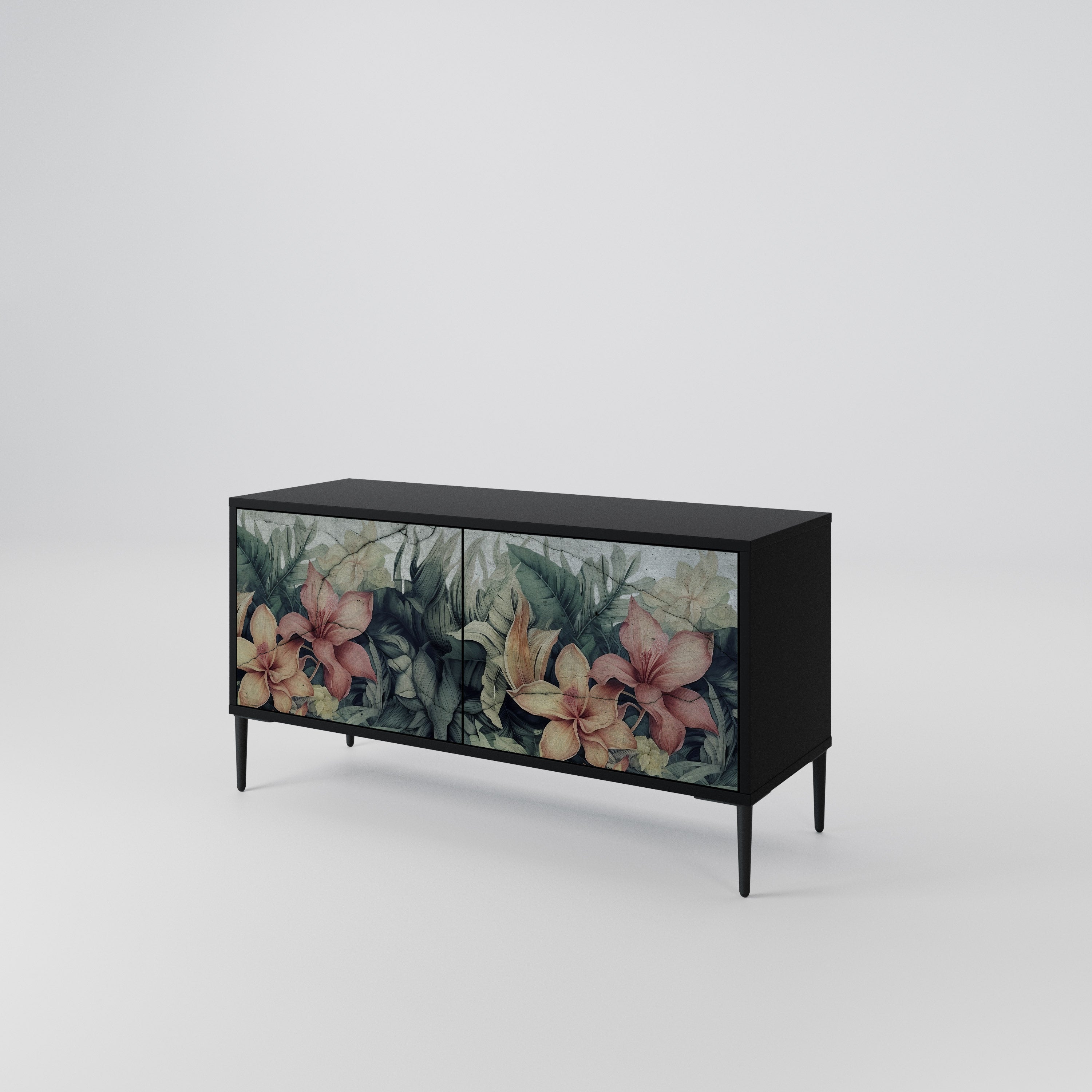 HEAVENLY BLOOM Mueble de TV Compacto de 2 puertas