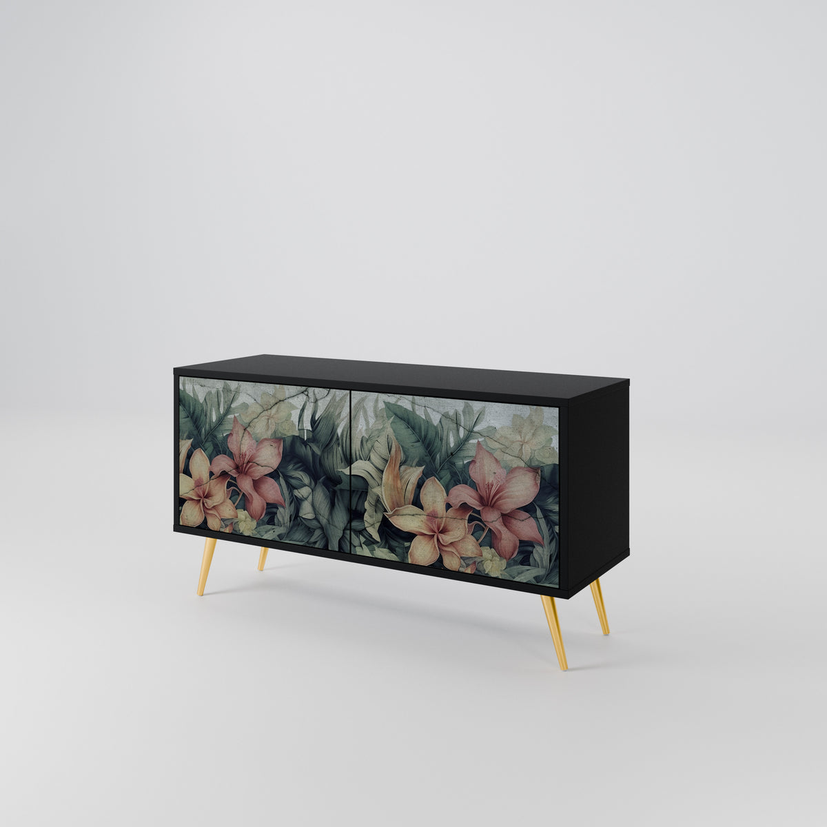 HEAVENLY BLOOM Mueble de TV Compacto de 2 puertas