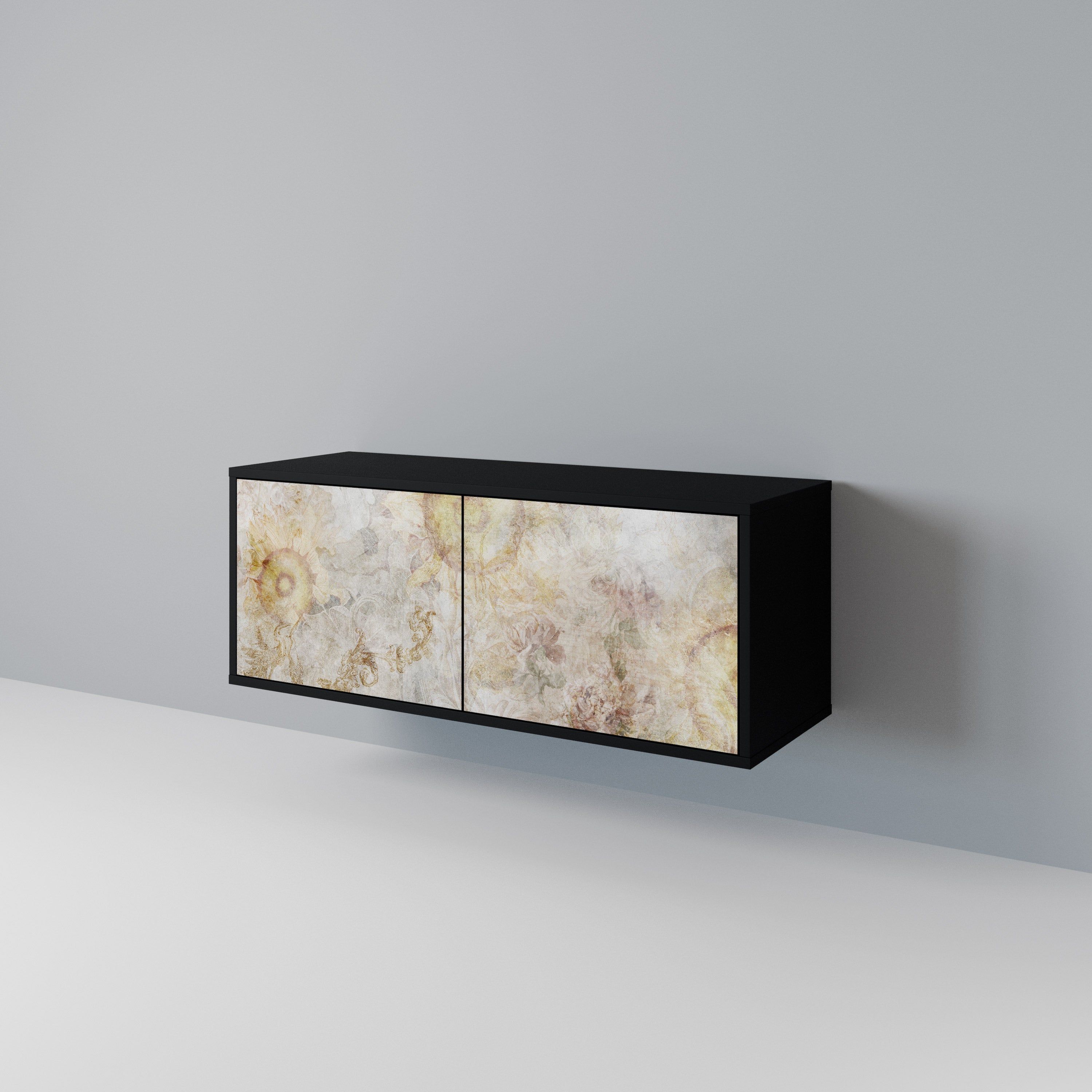SUNFLOWER BLUR Mueble de TV Compacto de 2 puertas