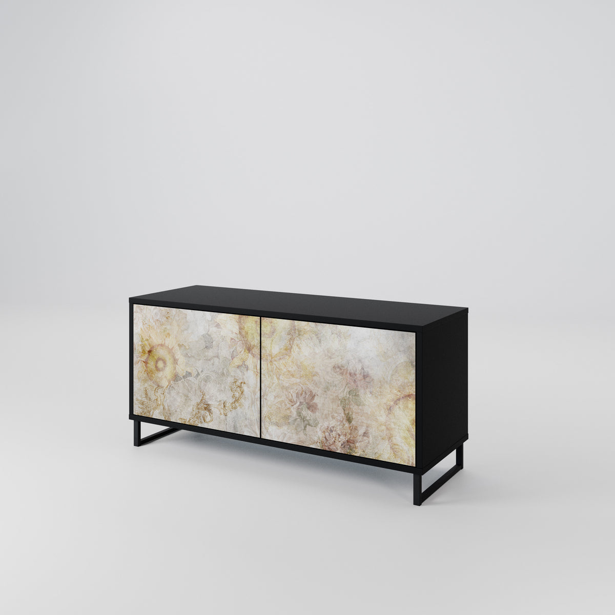 SUNFLOWER BLUR Mueble de TV Compacto de 2 puertas