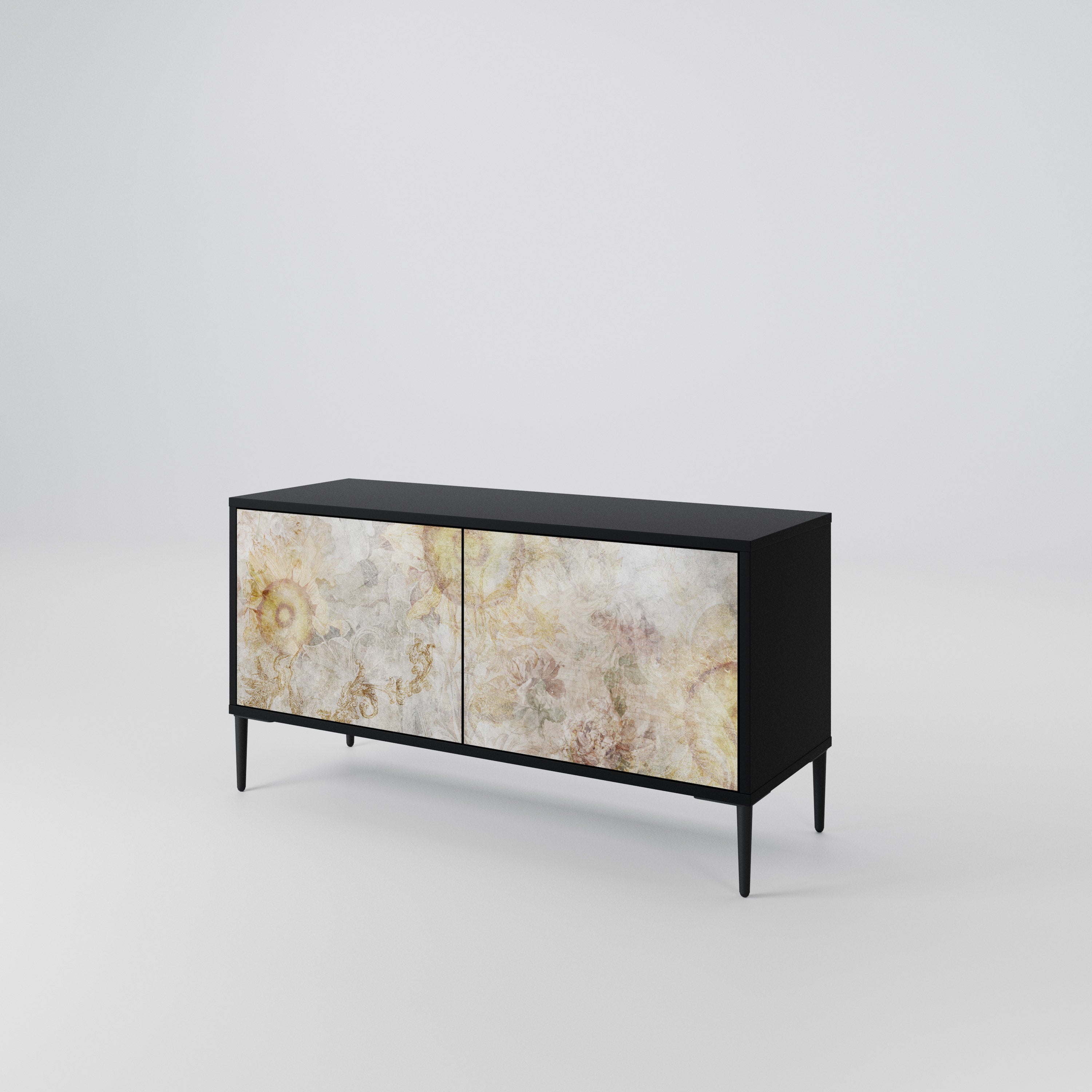 SUNFLOWER BLUR Mueble de TV Compacto de 2 puertas