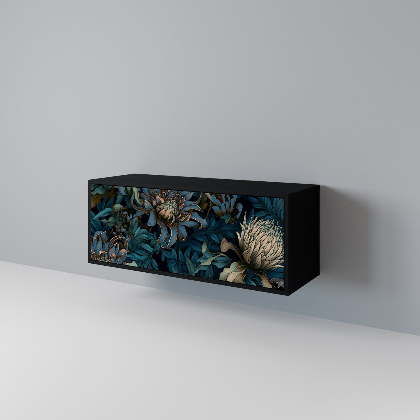 TWILIGHT BLOOM Mueble de TV Compacto de 2 puertas