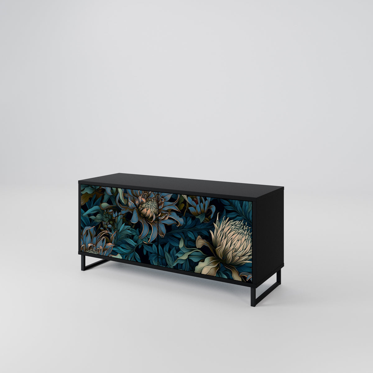 TWILIGHT BLOOM Mueble de TV Compacto de 2 puertas