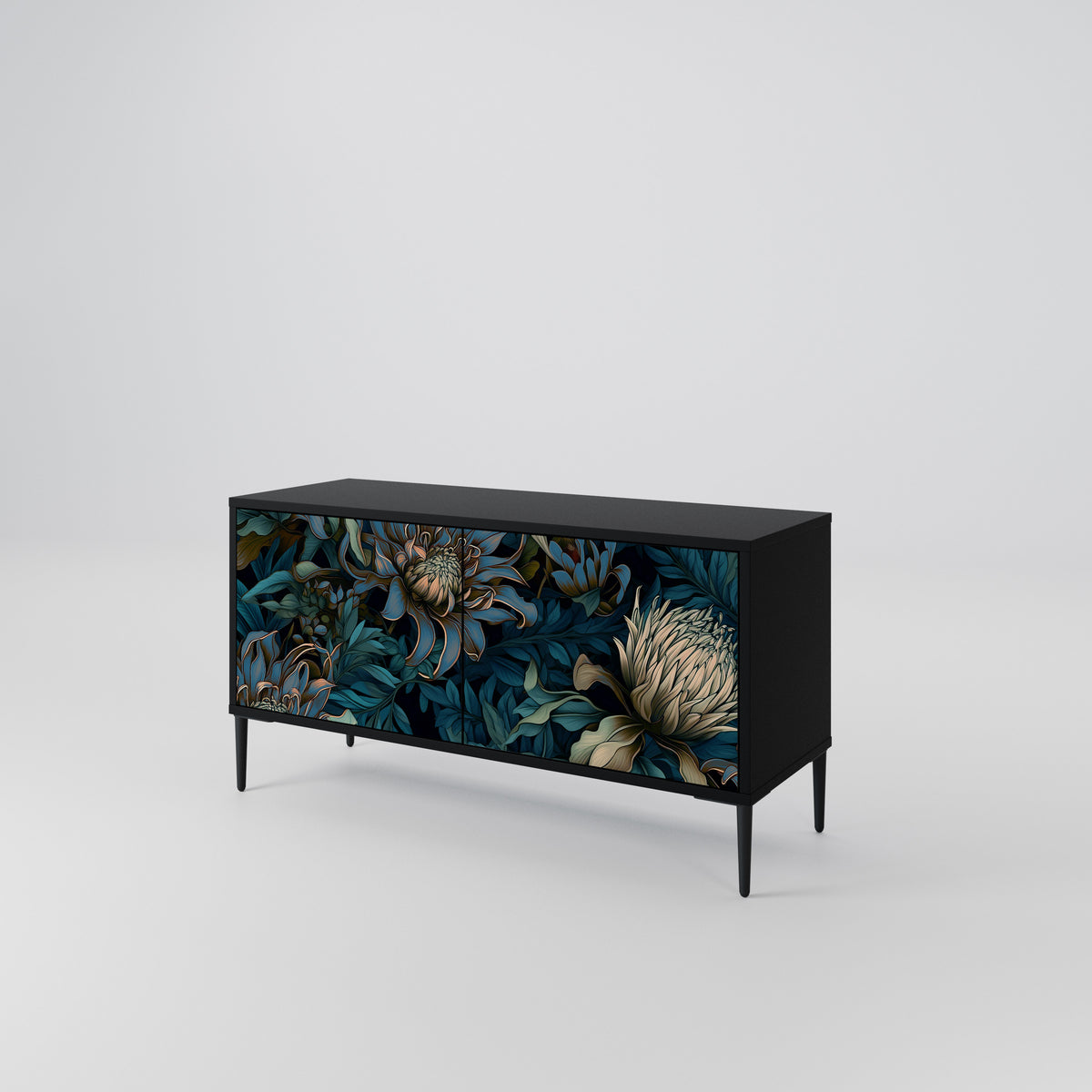 TWILIGHT BLOOM Mueble de TV Compacto de 2 puertas