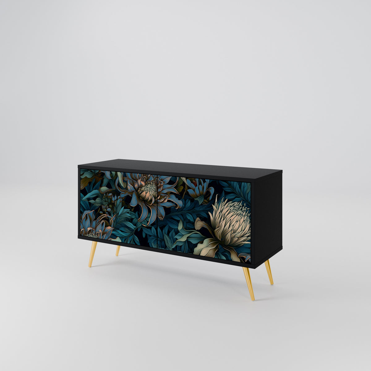 TWILIGHT BLOOM Mueble de TV Compacto de 2 puertas