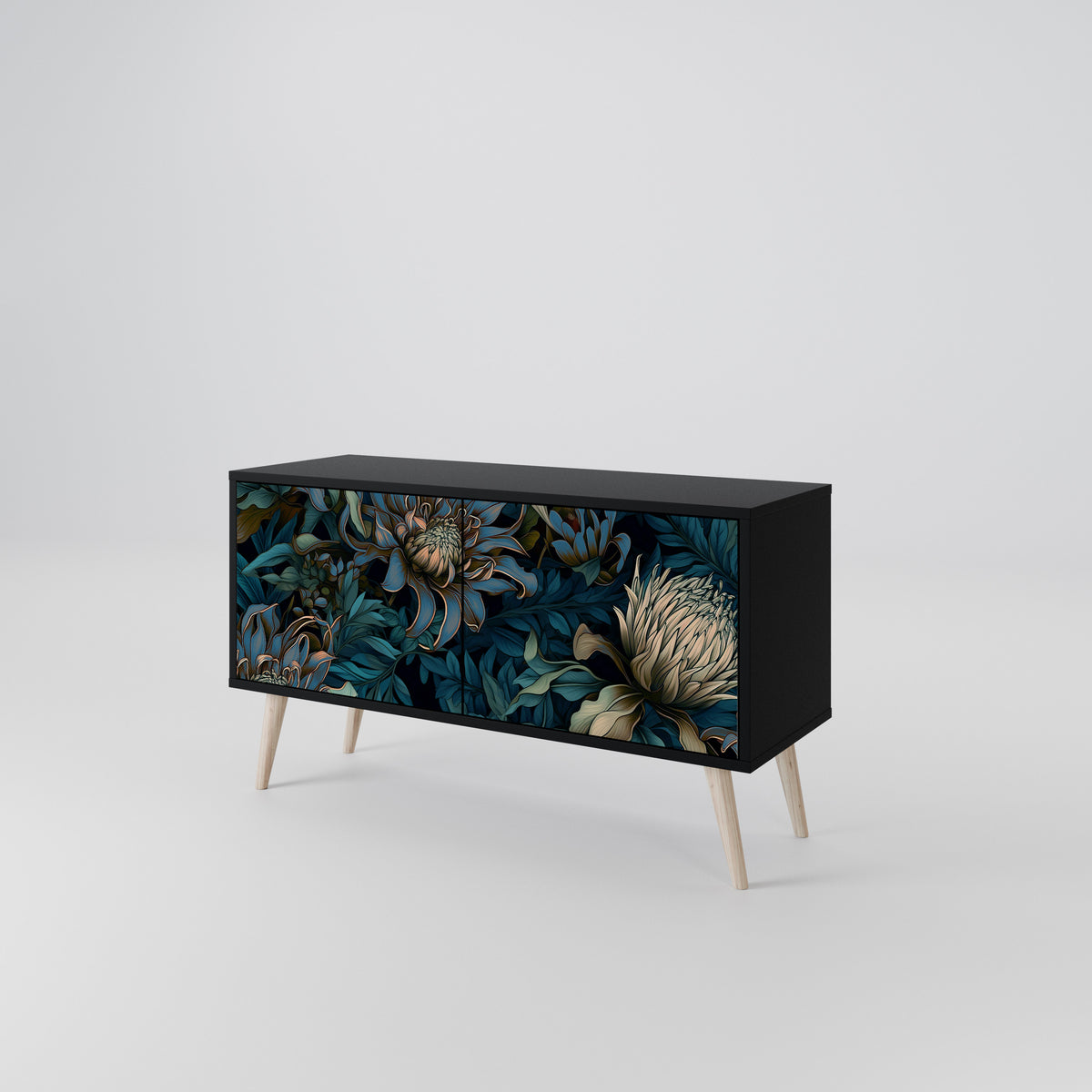 TWILIGHT BLOOM Mueble de TV Compacto de 2 puertas