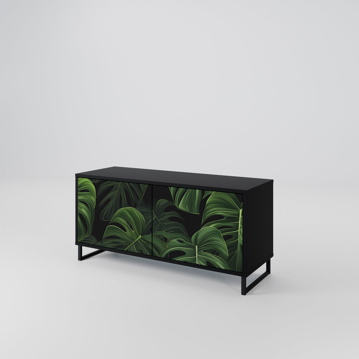 INFINITE MONSTERA Mueble de TV Compacto de 2 puertas