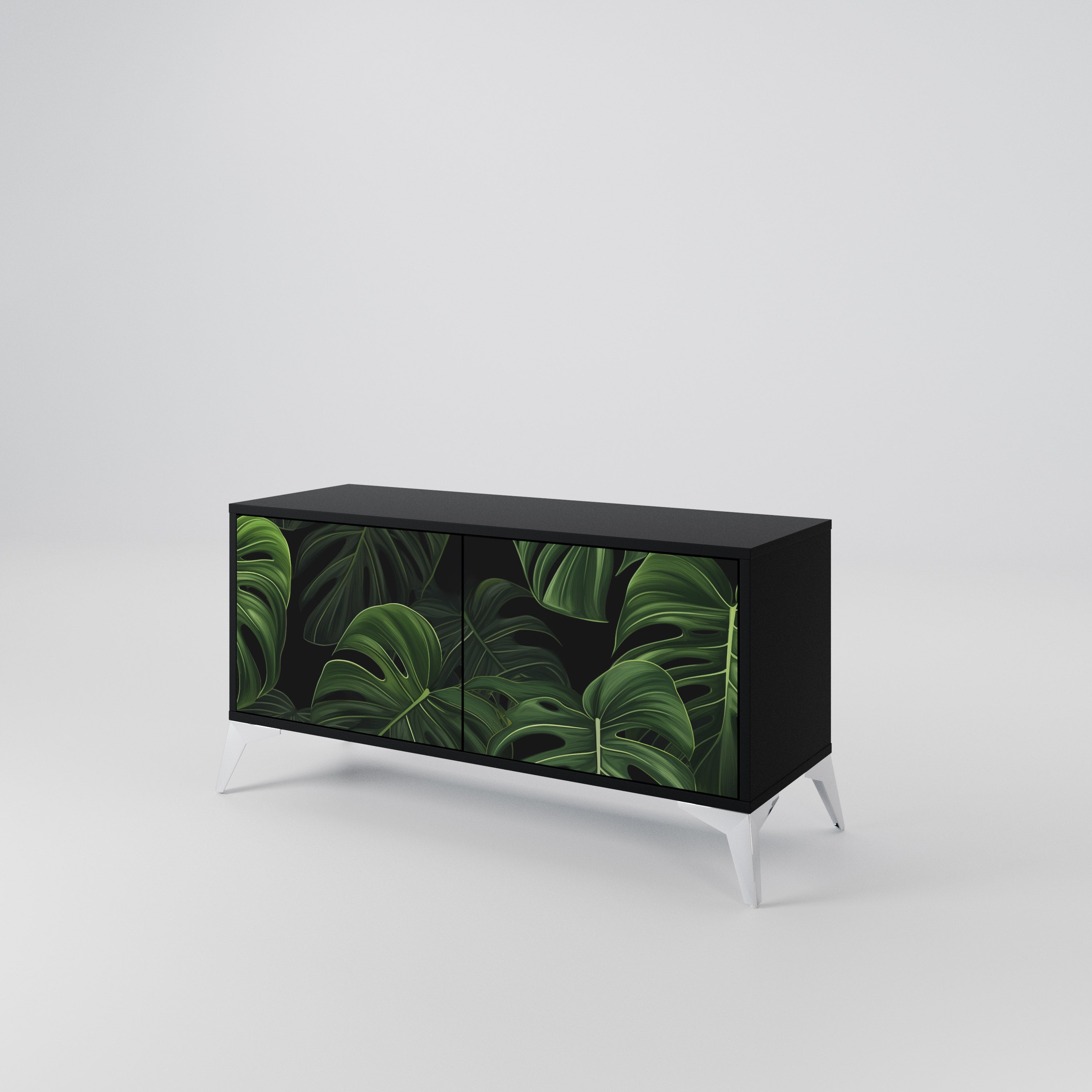 INFINITE MONSTERA Mueble de TV Compacto de 2 puertas