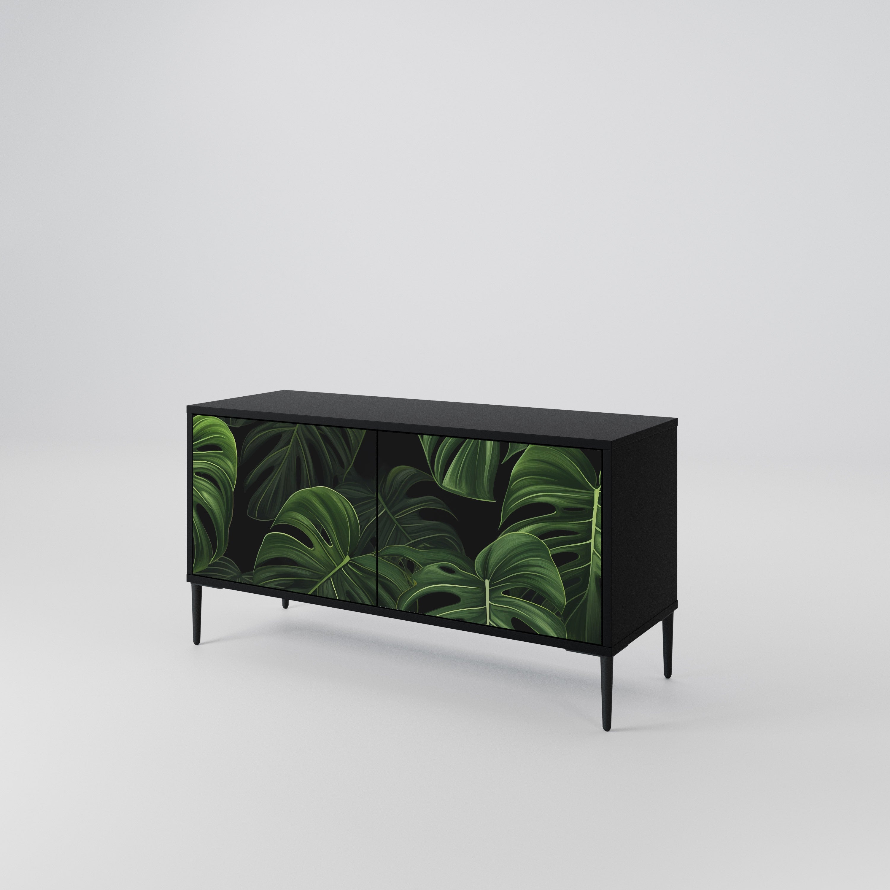 INFINITE MONSTERA Mueble de TV Compacto de 2 puertas