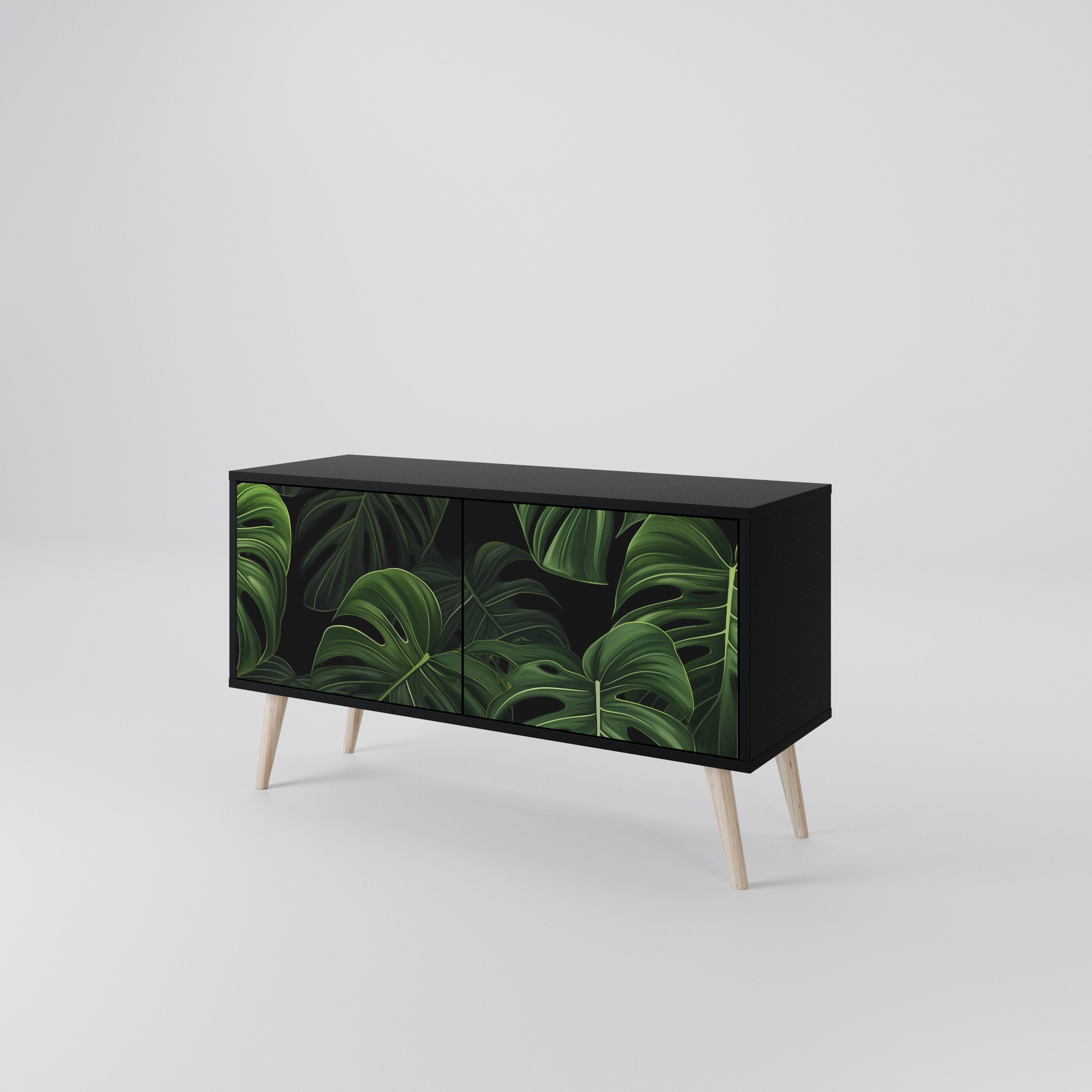 INFINITE MONSTERA Mueble de TV Compacto de 2 puertas