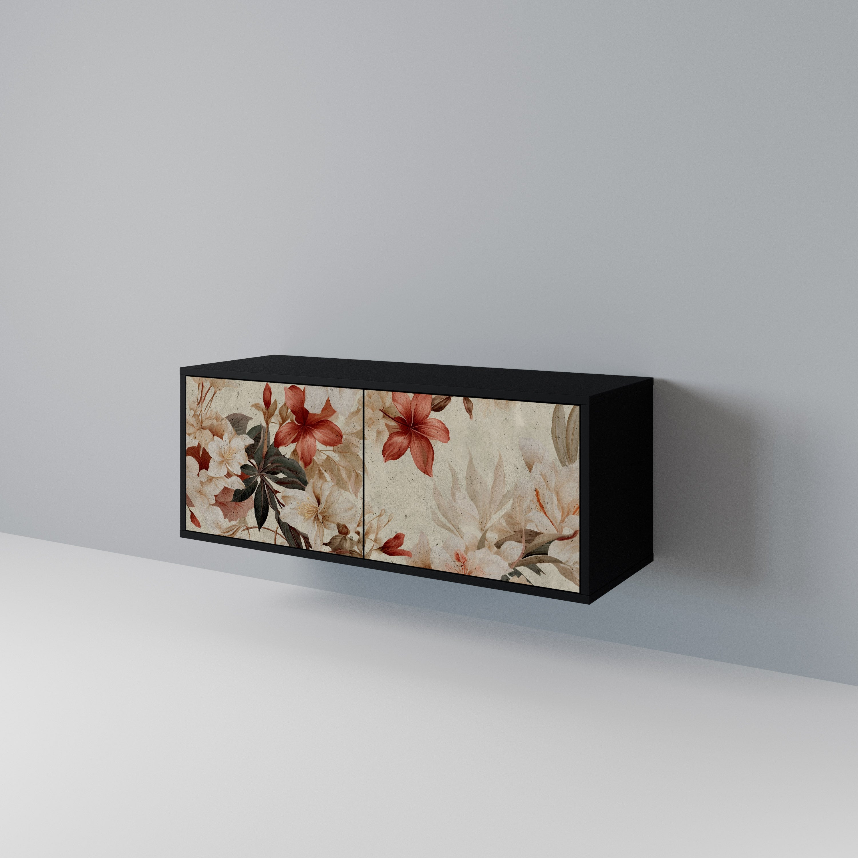 PETAL HARMONY Mueble de TV Compacto de 2 puertas