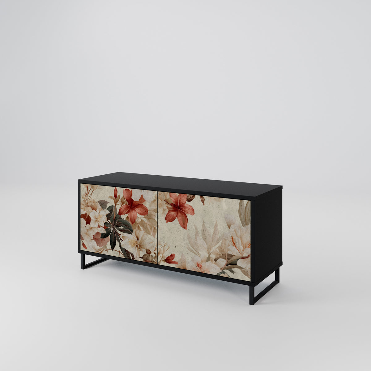PETAL HARMONY Mueble de TV Compacto de 2 puertas