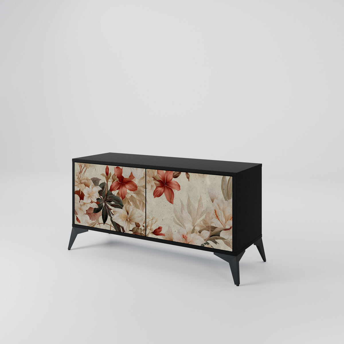 PETAL HARMONY Mueble de TV Compacto de 2 puertas