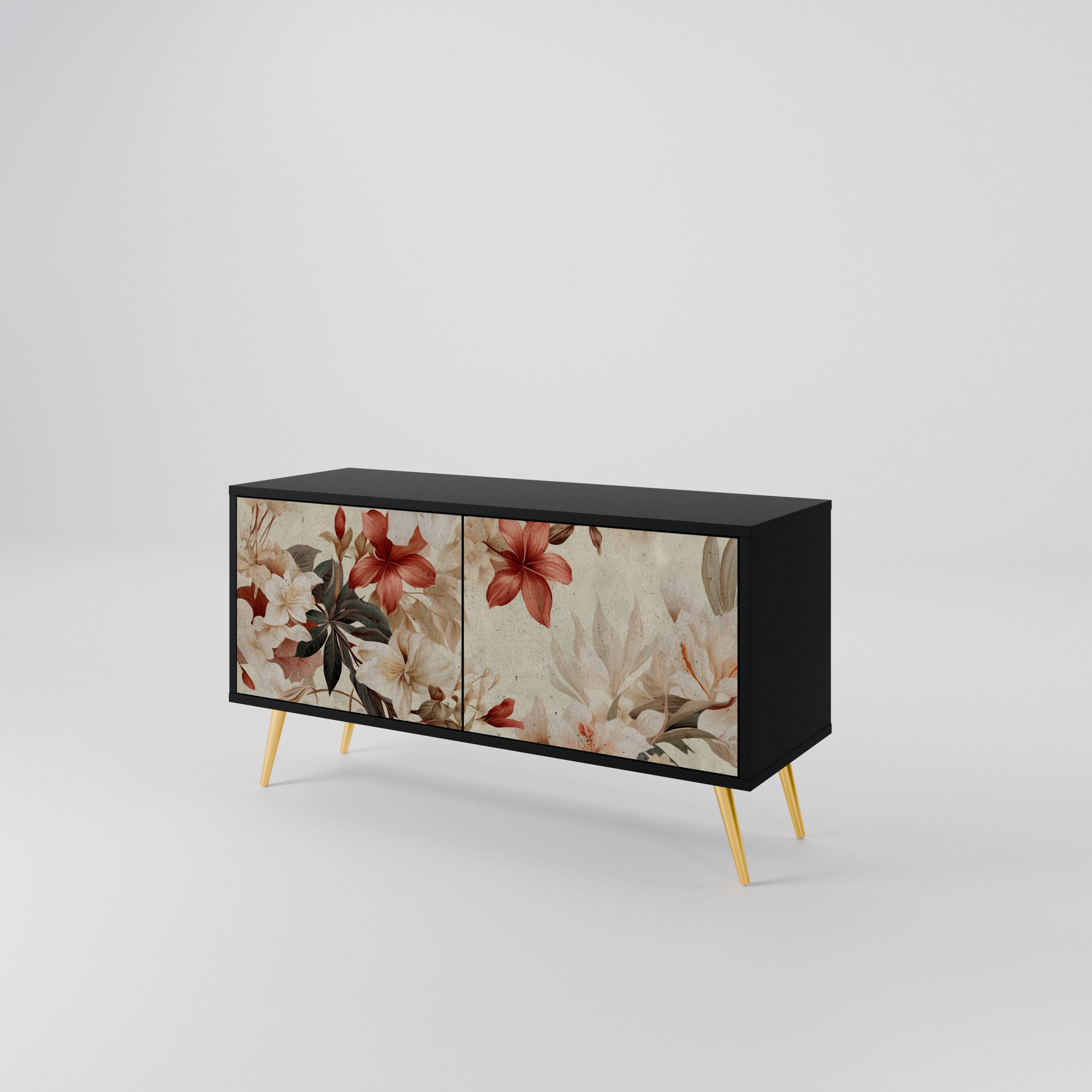 PETAL HARMONY Mueble de TV Compacto de 2 puertas