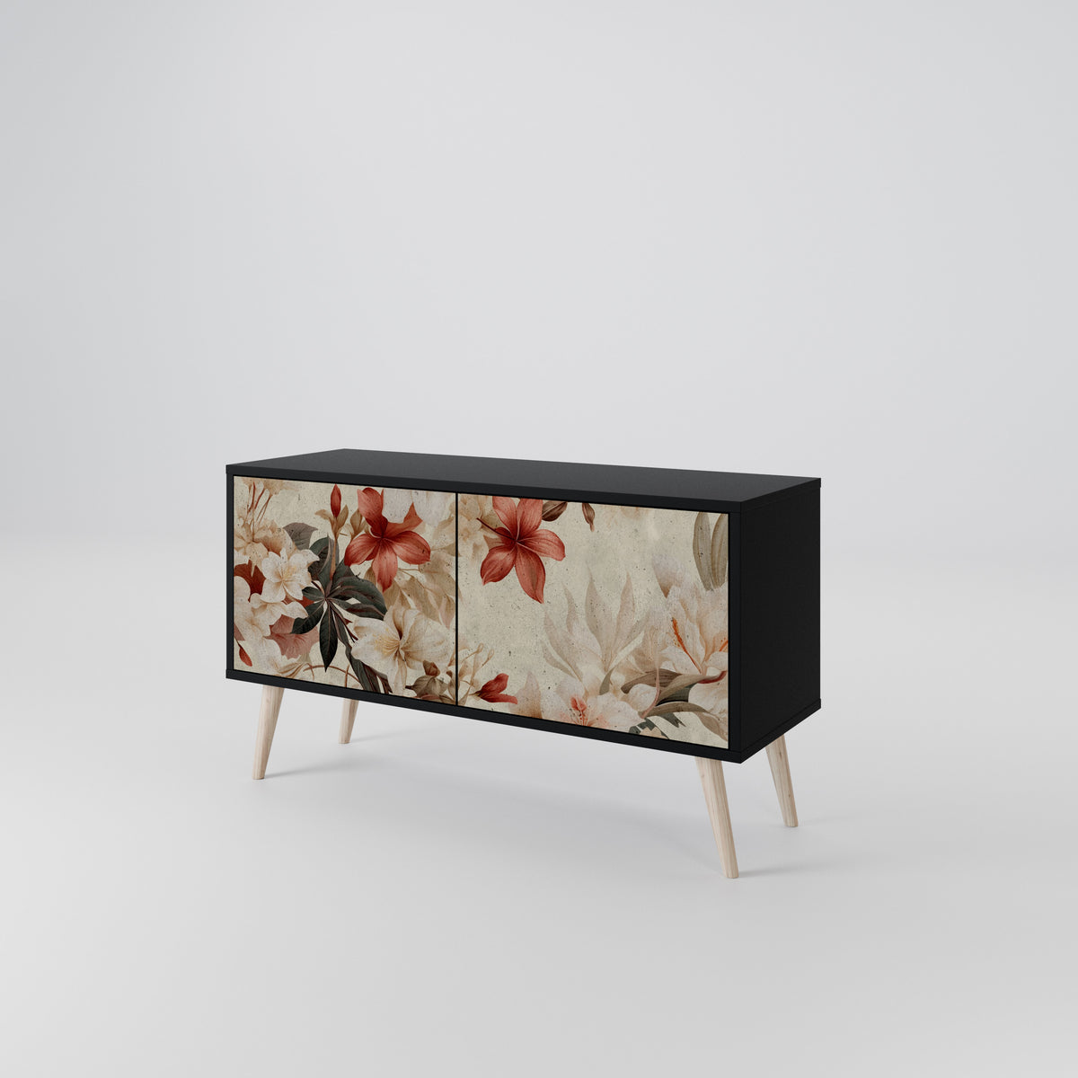 PETAL HARMONY Mueble de TV Compacto de 2 puertas