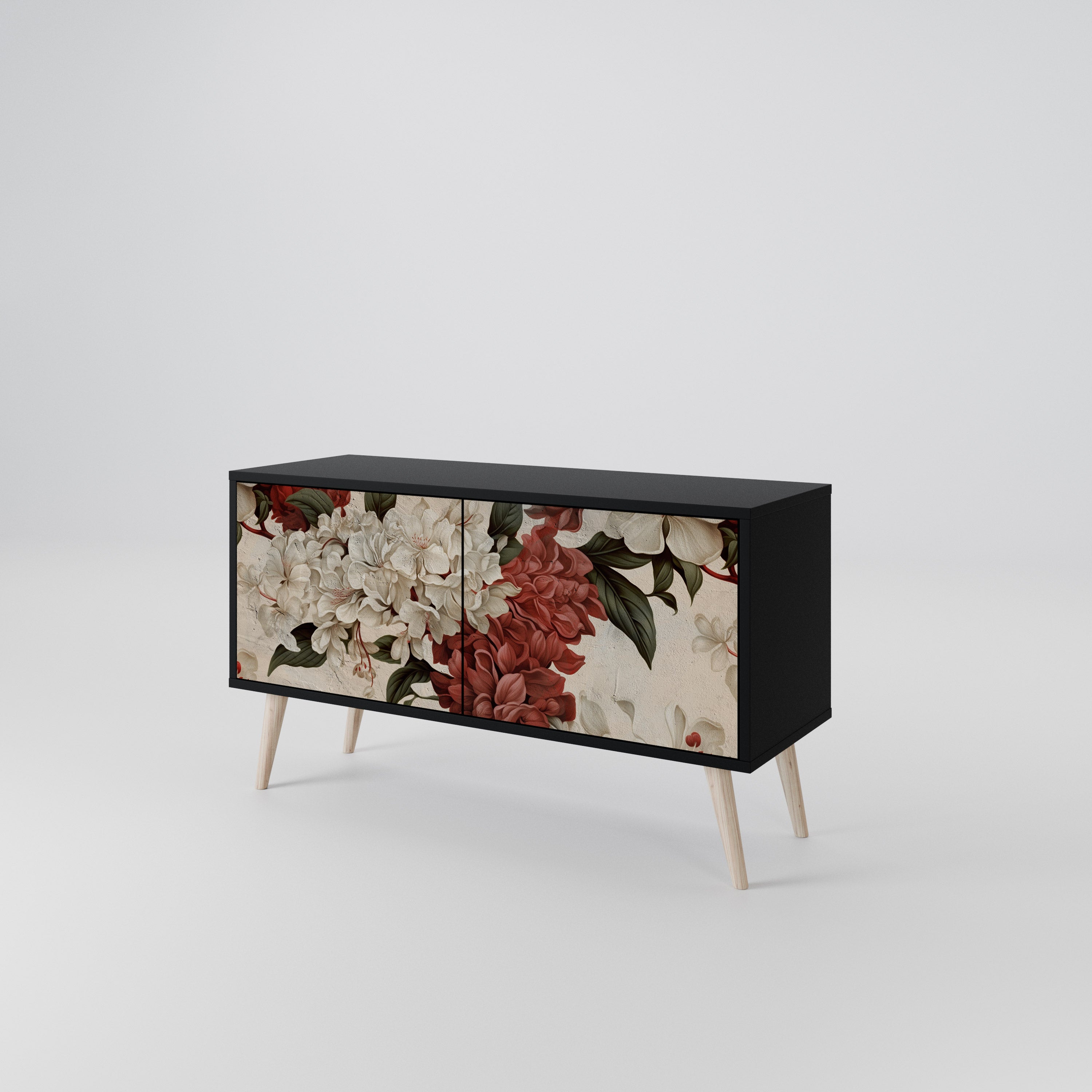 EPHEMERAL DAYS Mueble de TV Compacto de 2 puertas