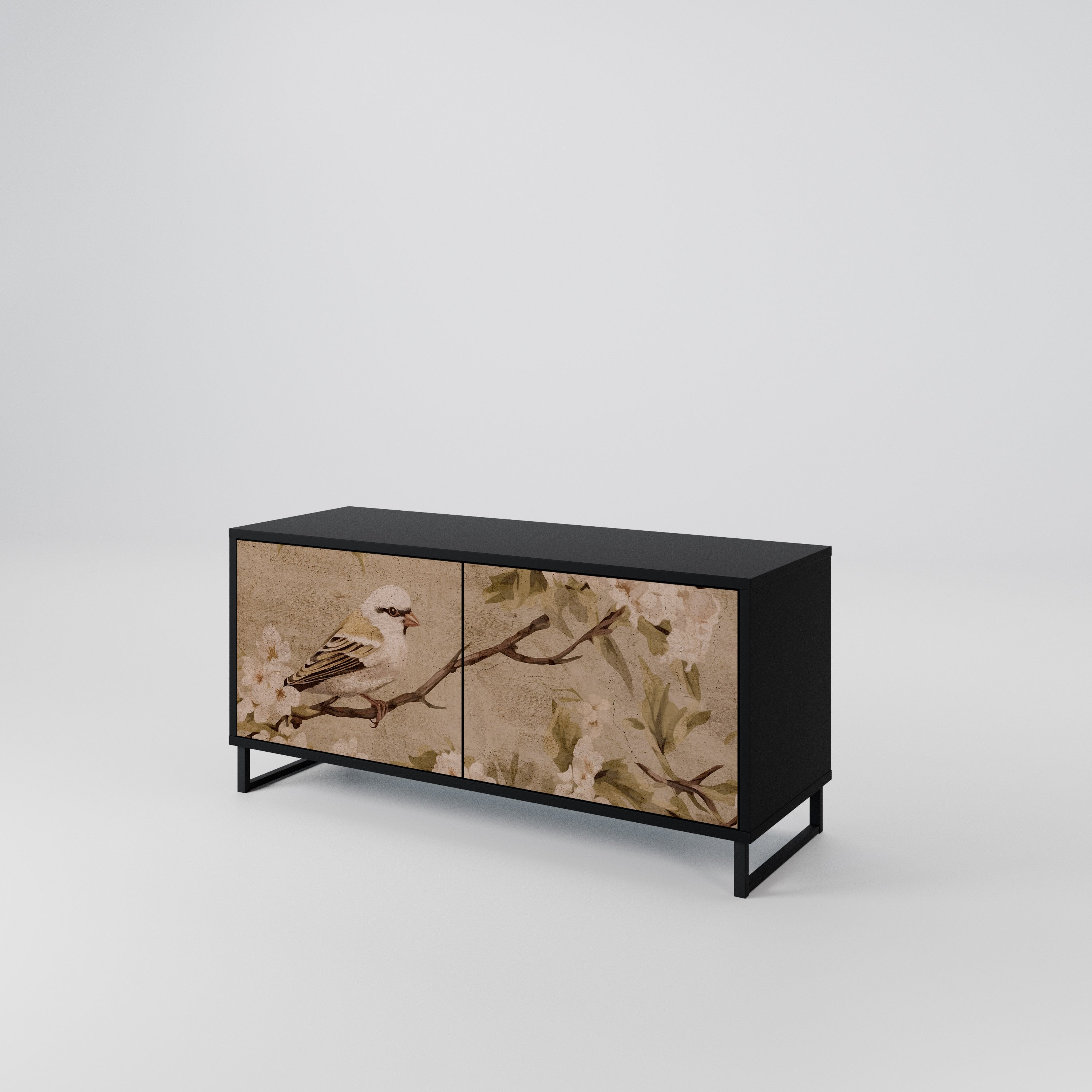 PETAL DISTINGUISH Mueble de TV Compacto de 2 puertas
